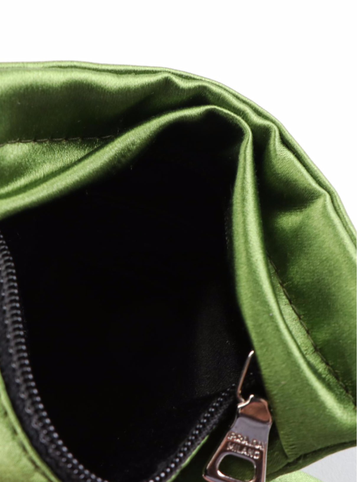 Prada Satin Zip Clutch and Small Zip Pouches