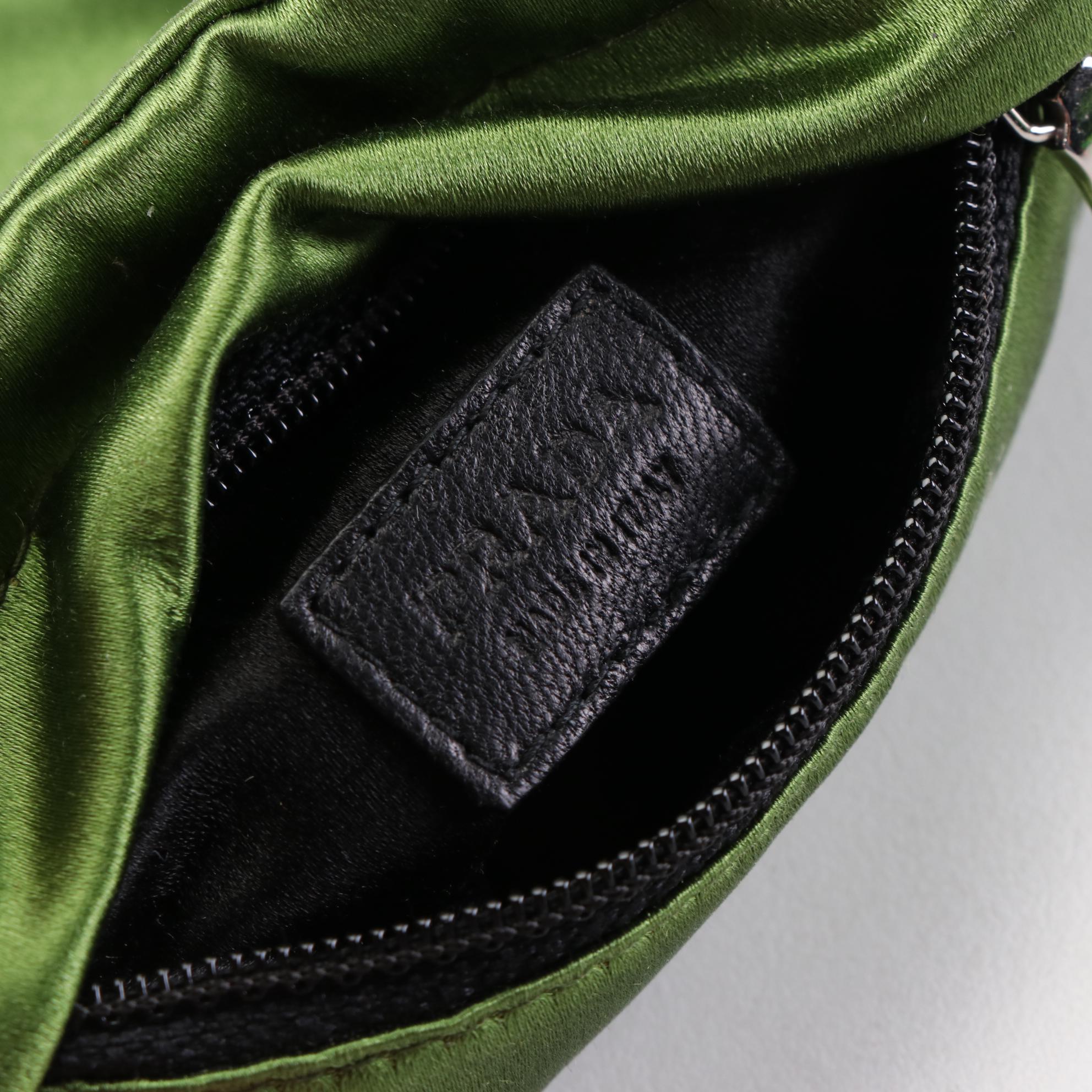 Prada Satin Zip Clutch and Small Zip Pouches