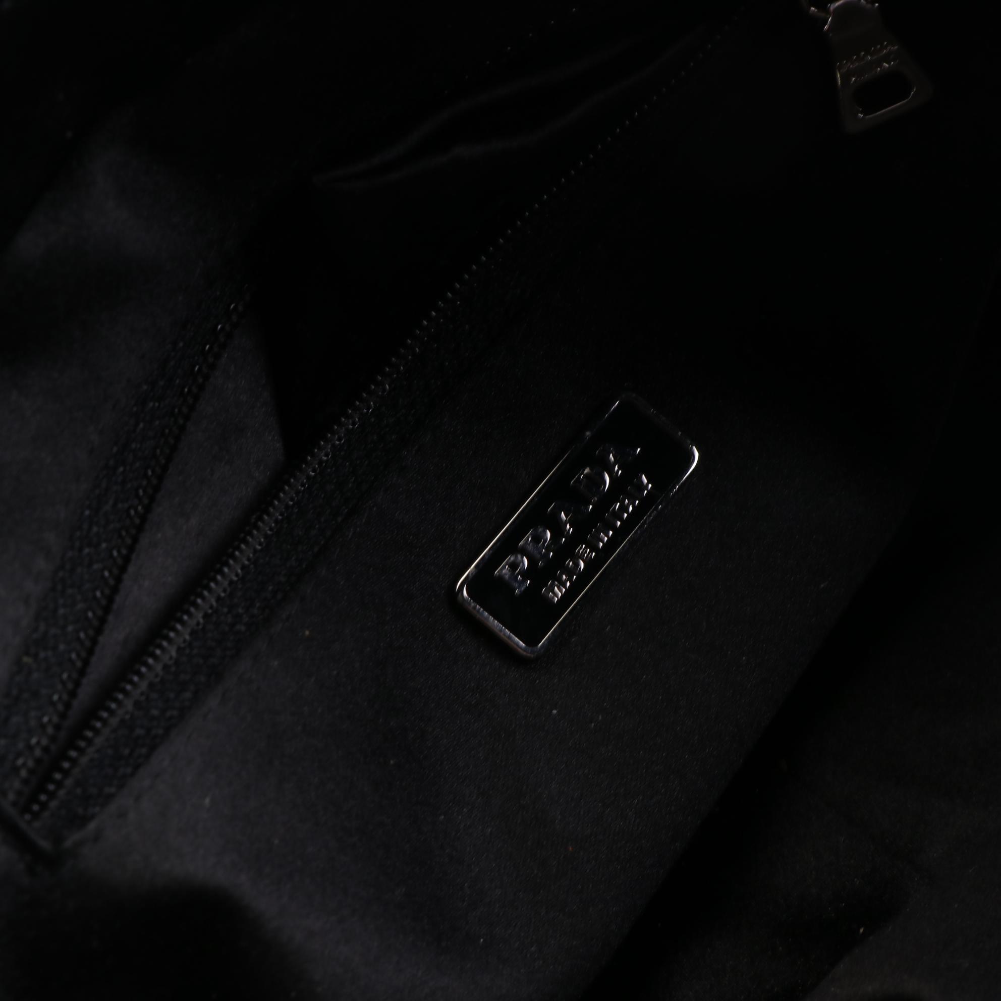 Prada Satin Zip Clutch and Small Zip Pouches