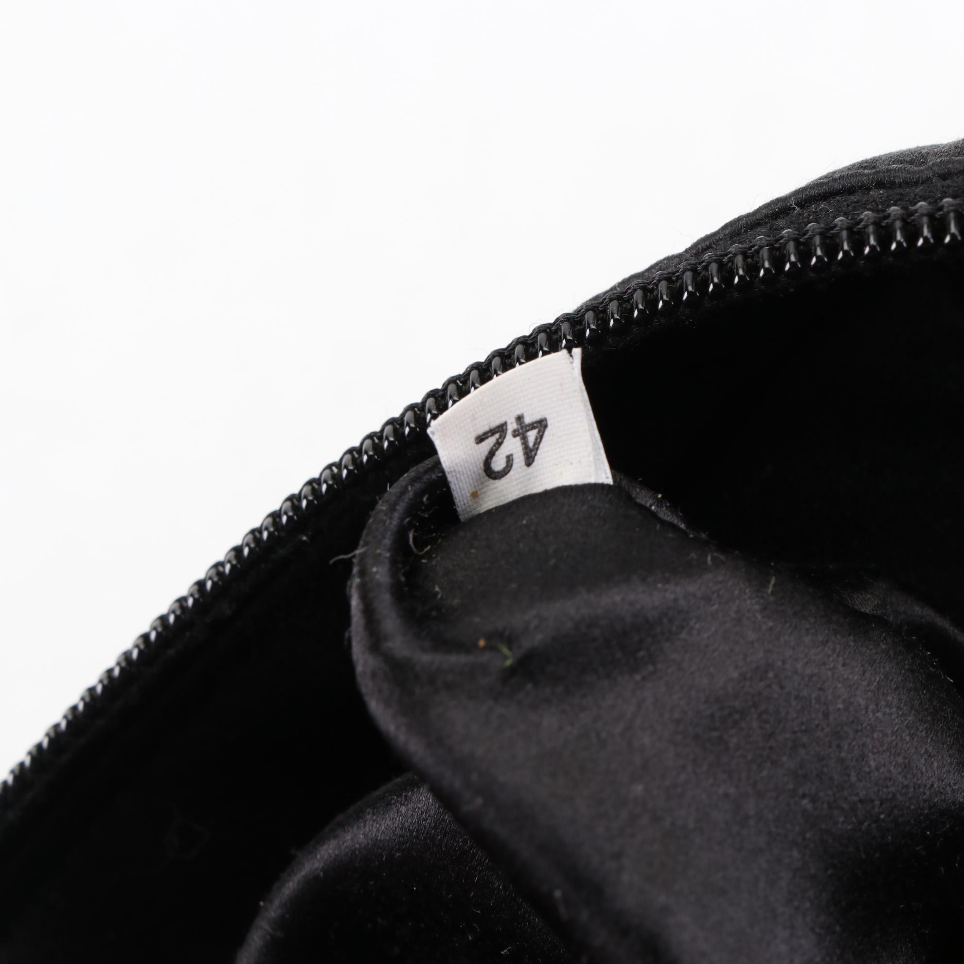 Prada Satin Zip Clutch and Small Zip Pouches