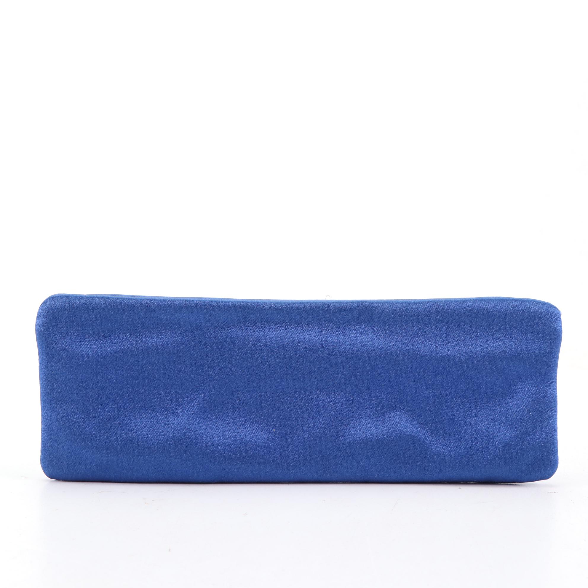 Prada Satin Zip Clutch and Small Zip Pouches