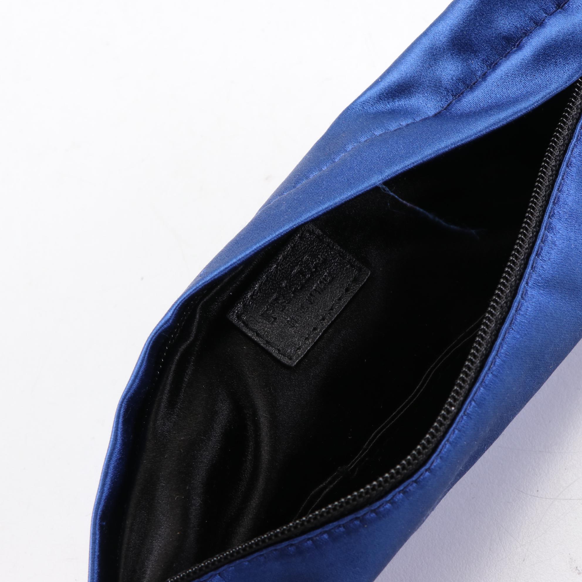 Prada Satin Zip Clutch and Small Zip Pouches