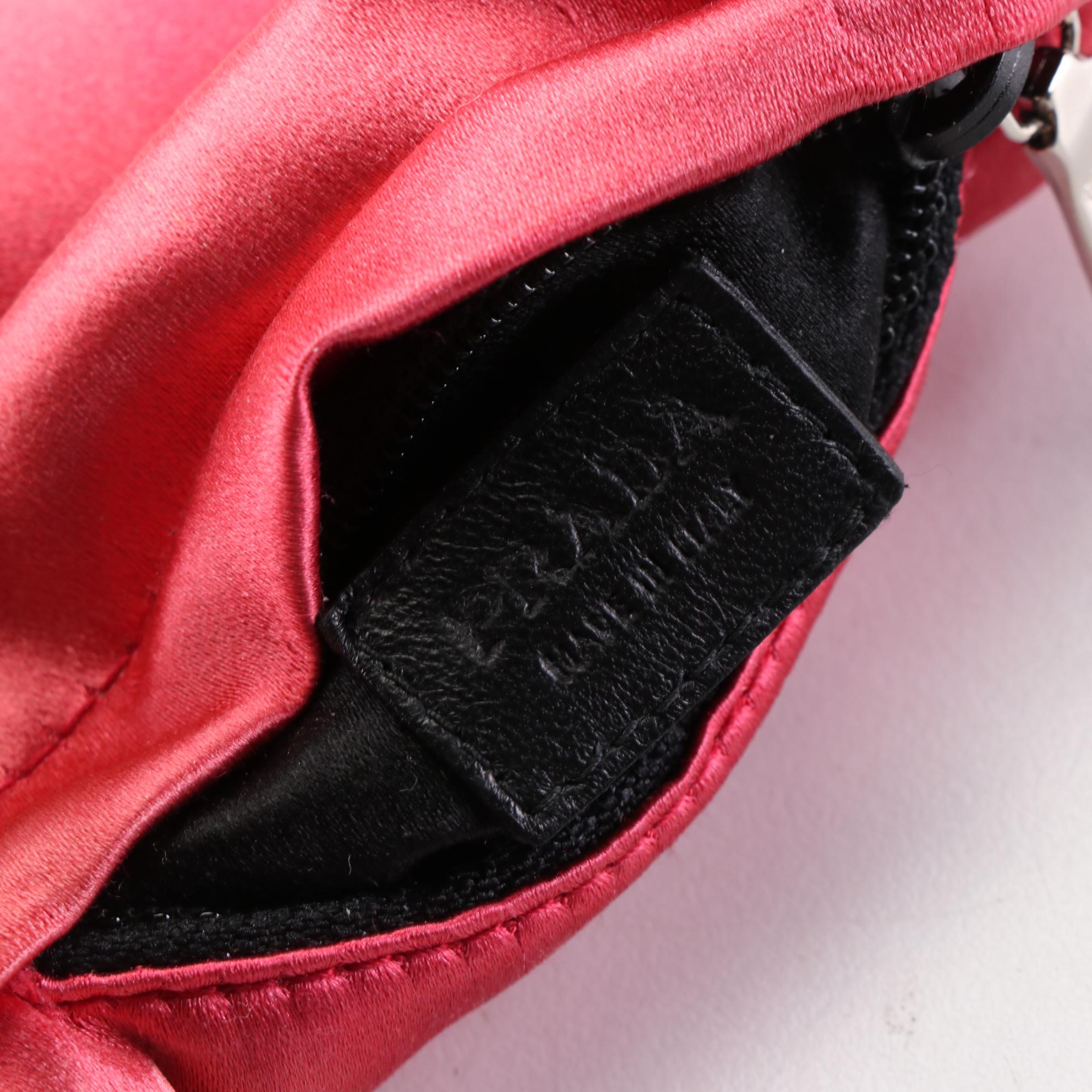 Prada Satin Zip Clutch and Small Zip Pouches