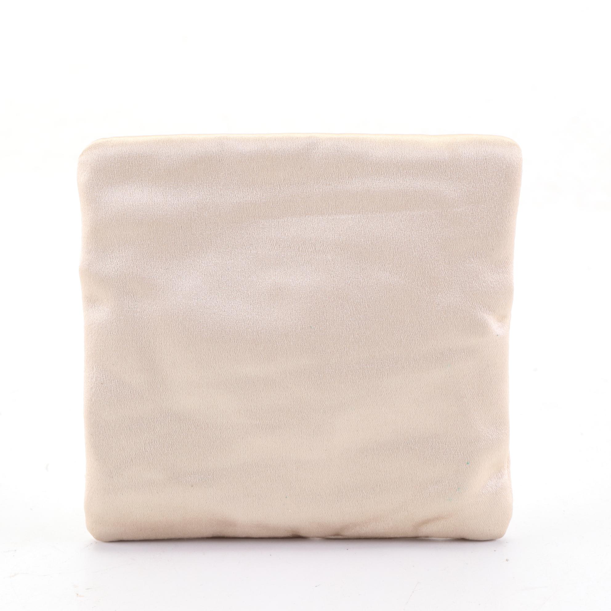 Prada Satin Zip Clutch and Small Zip Pouches