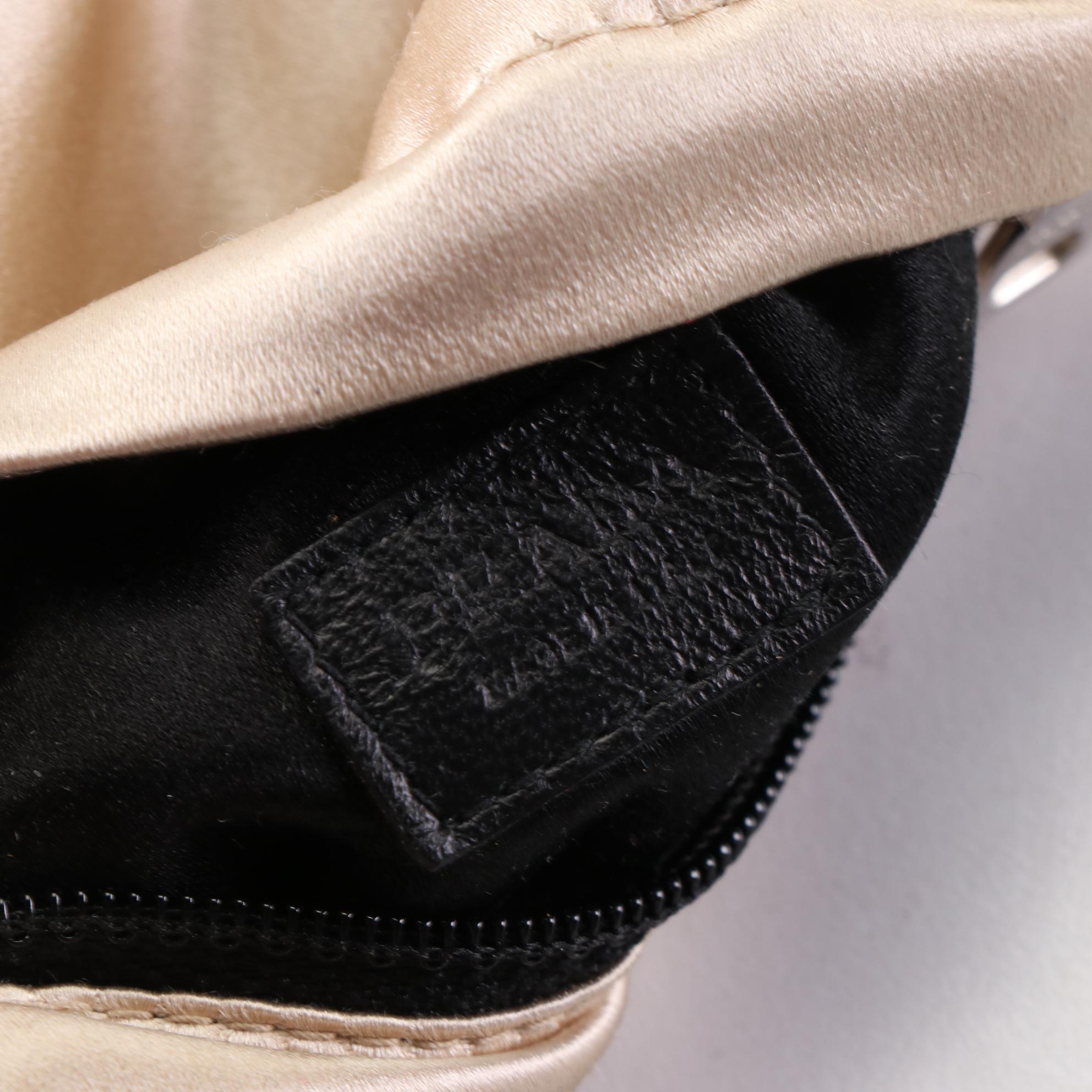 Prada Satin Zip Clutch and Small Zip Pouches