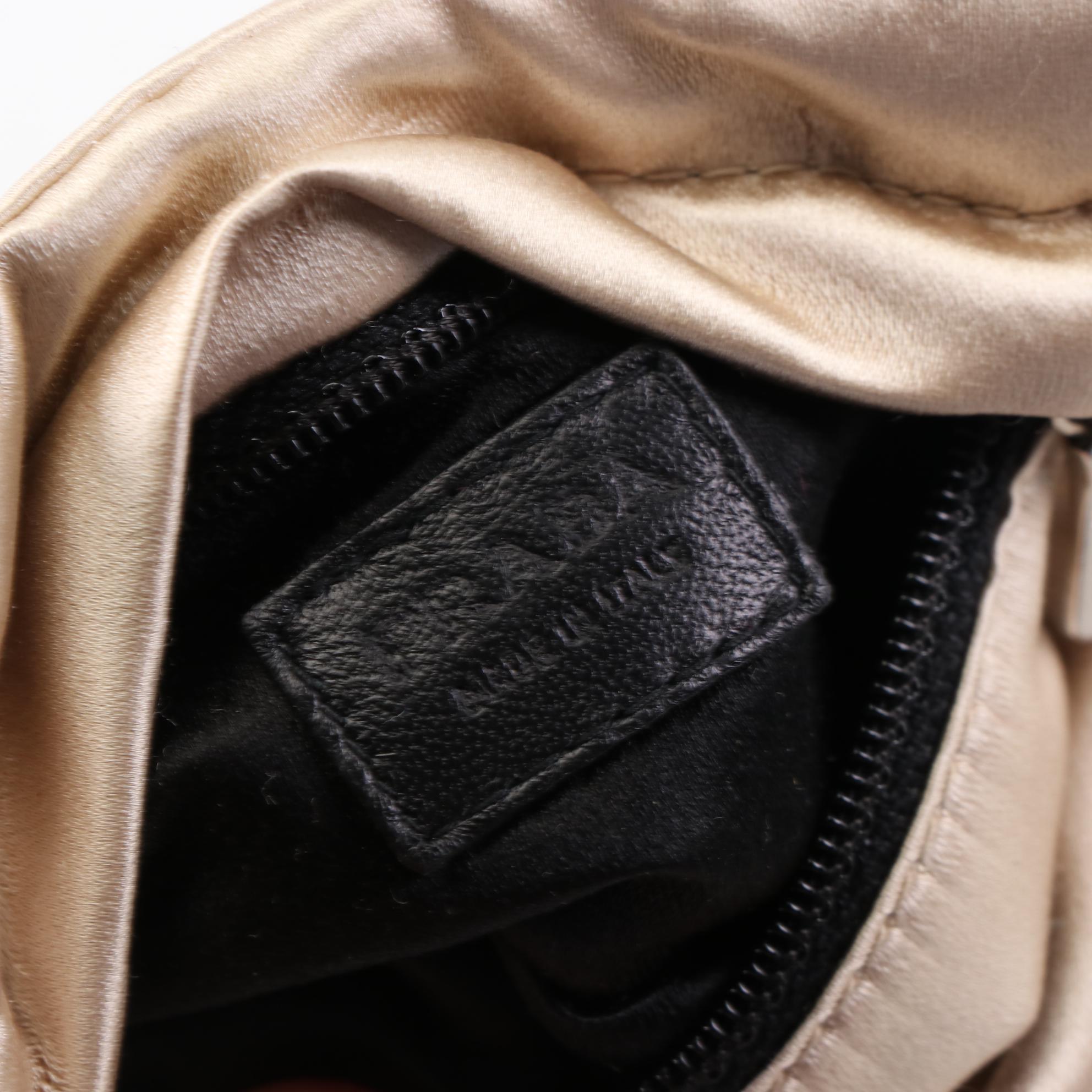 Prada Small Gaufre Leather Zip Clutch and Small Satin Zip Pouches