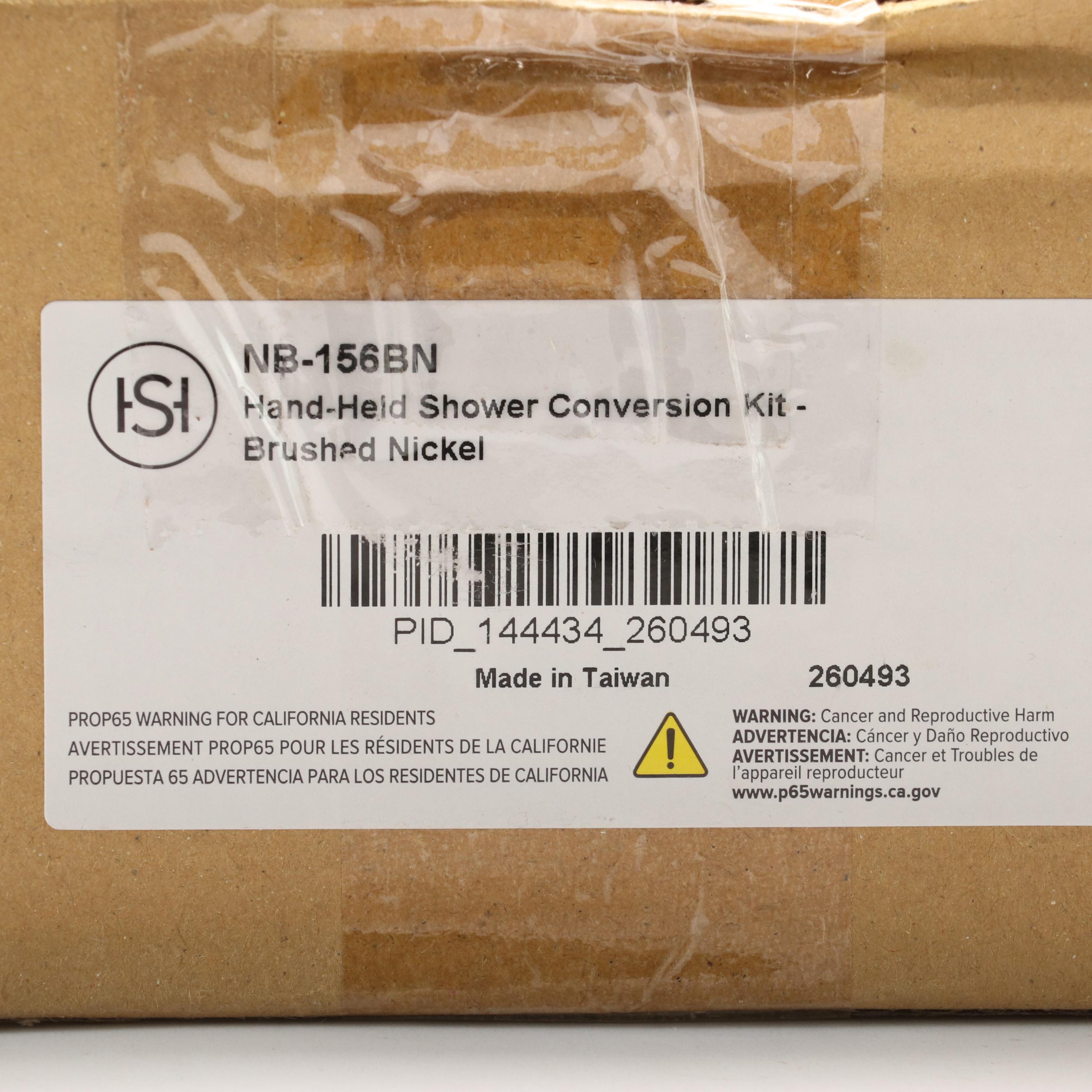 Hand-Held Shower Conversion Kit in Brushed Nickel Finish