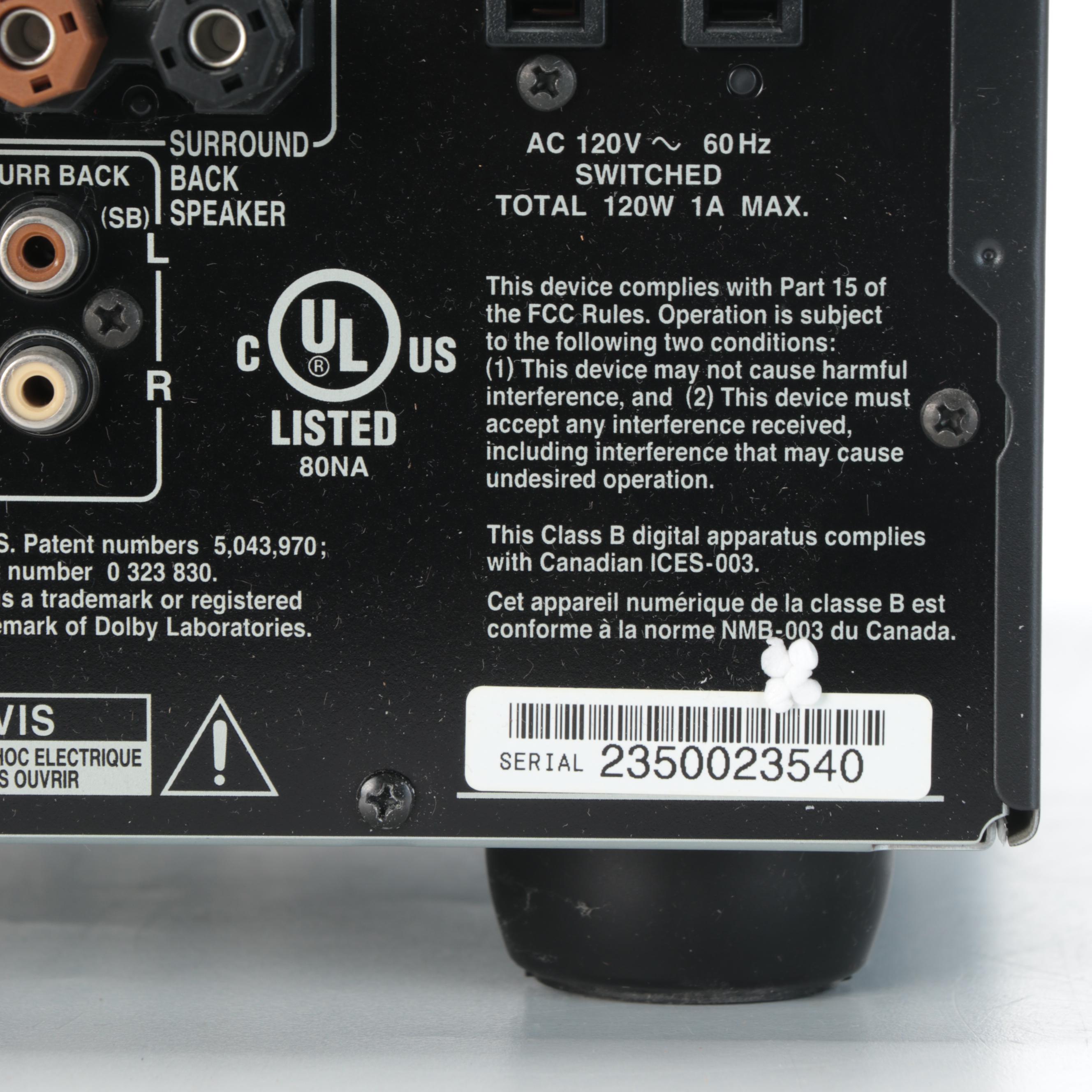 Onkyo TX-SR701(B) Stereo Receiver