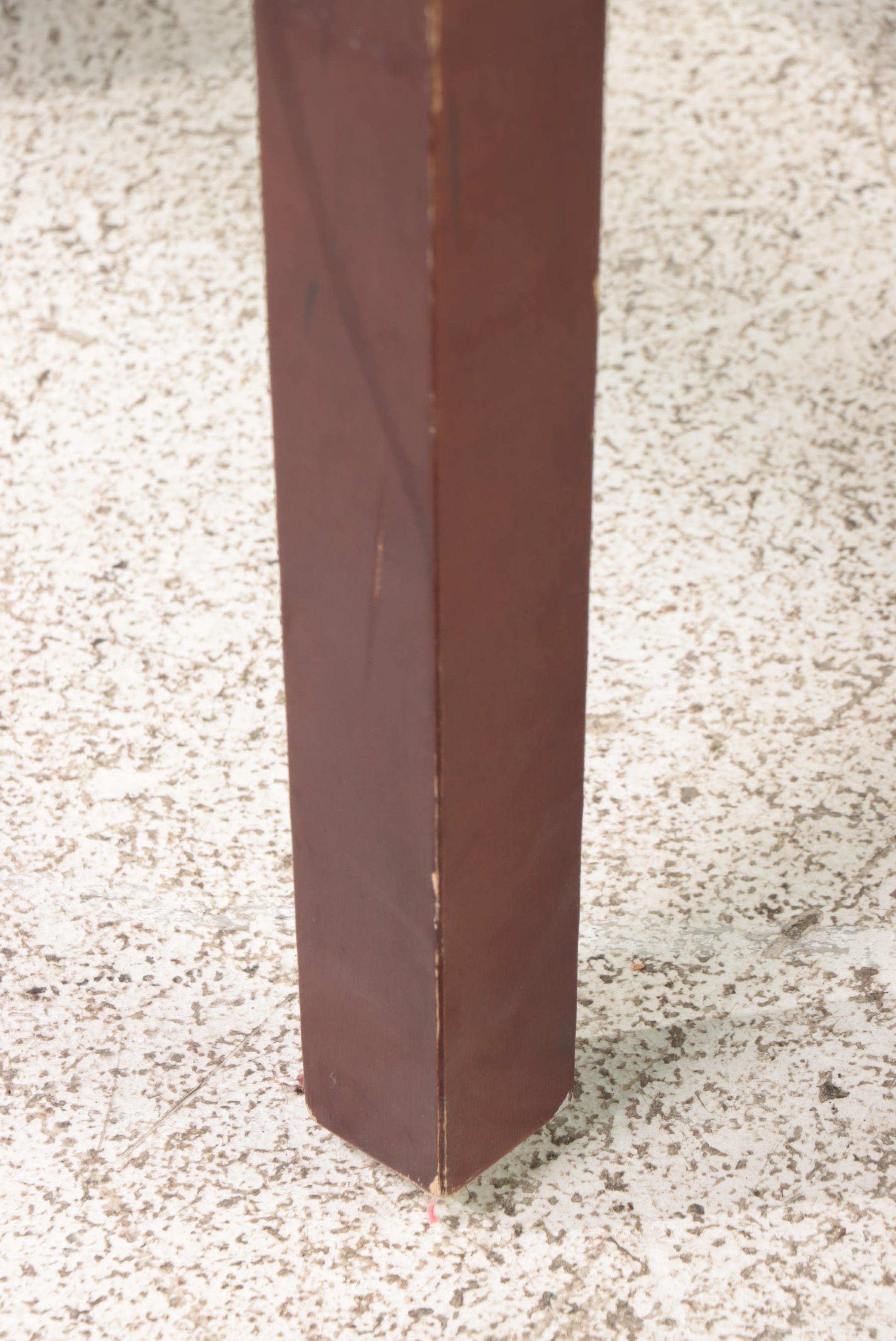 Pair of Four Hands "Henry" Faux-Leather Bar Stools