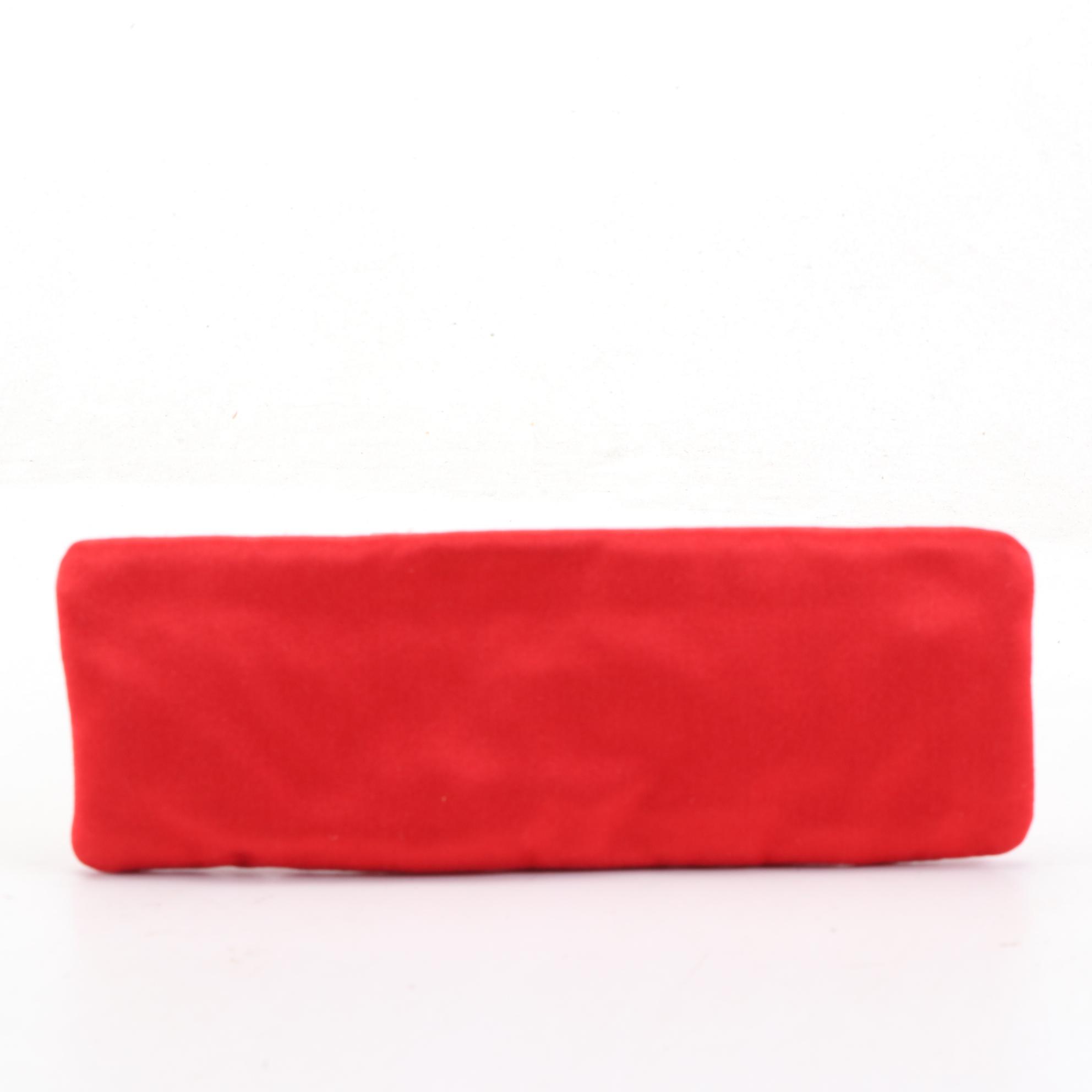 Prada Small Satin Zip Clutch and Small Zip Pouches