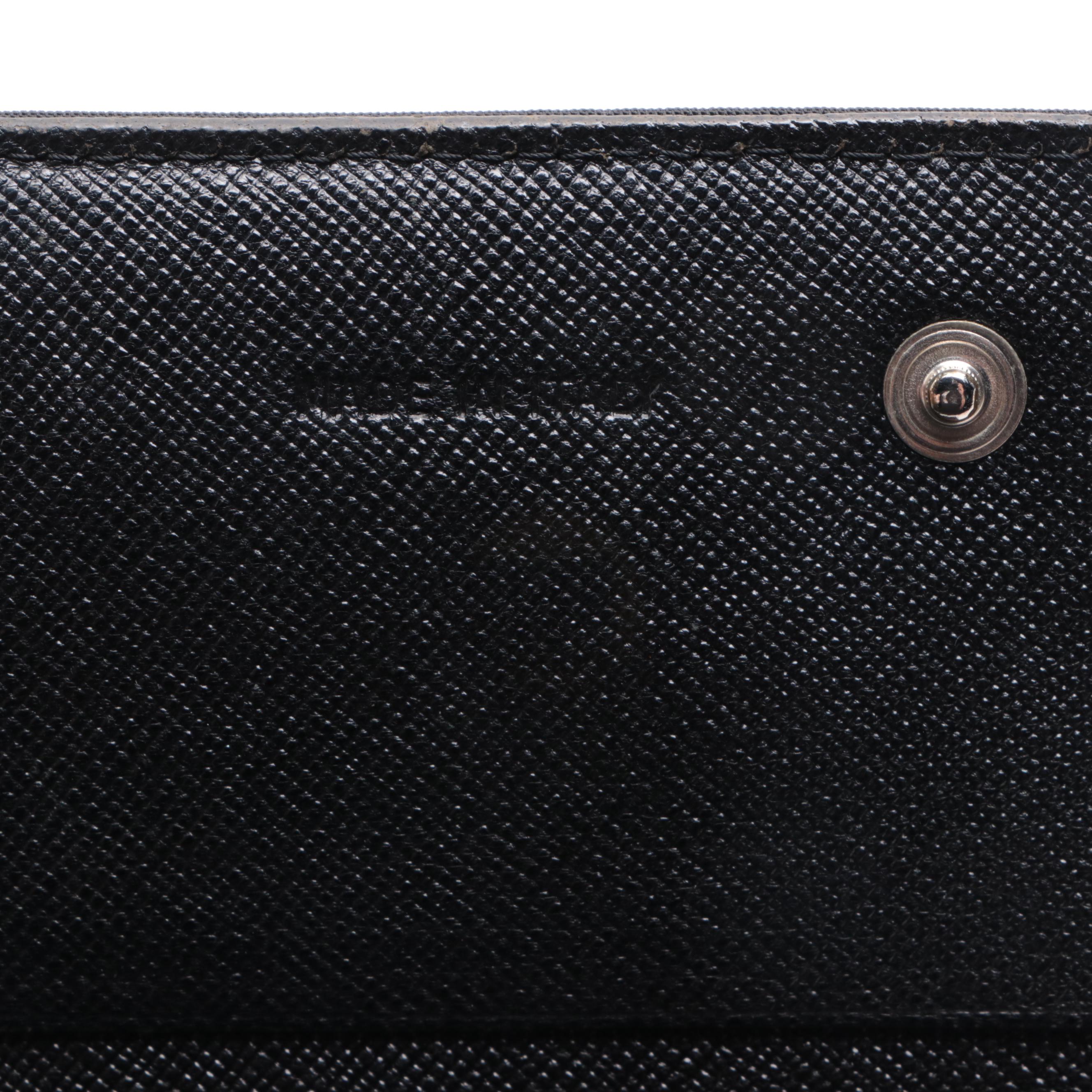 Prada Tessuto Accordion Wallet in Black Nylon