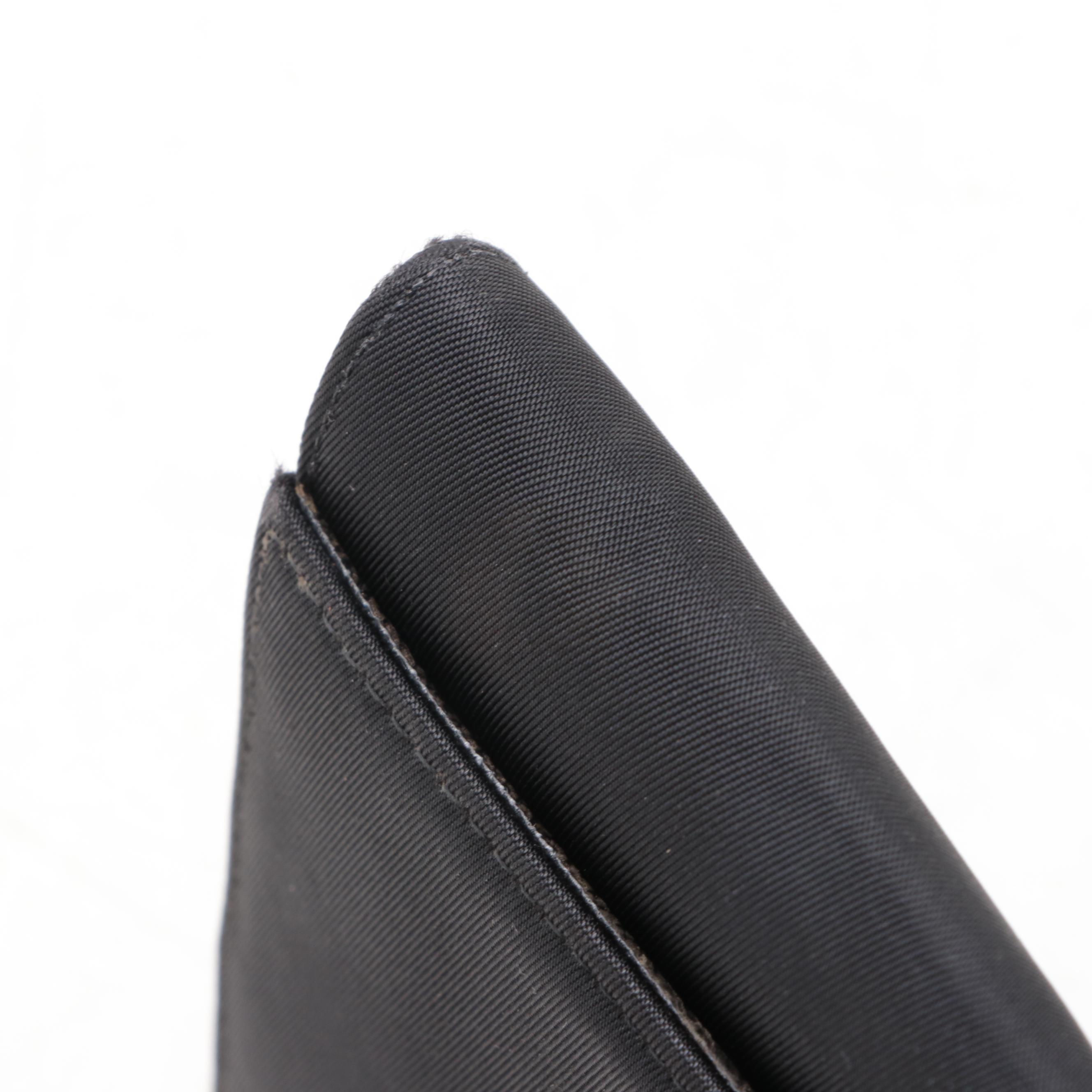 Prada Tessuto Accordion Wallet in Black Nylon