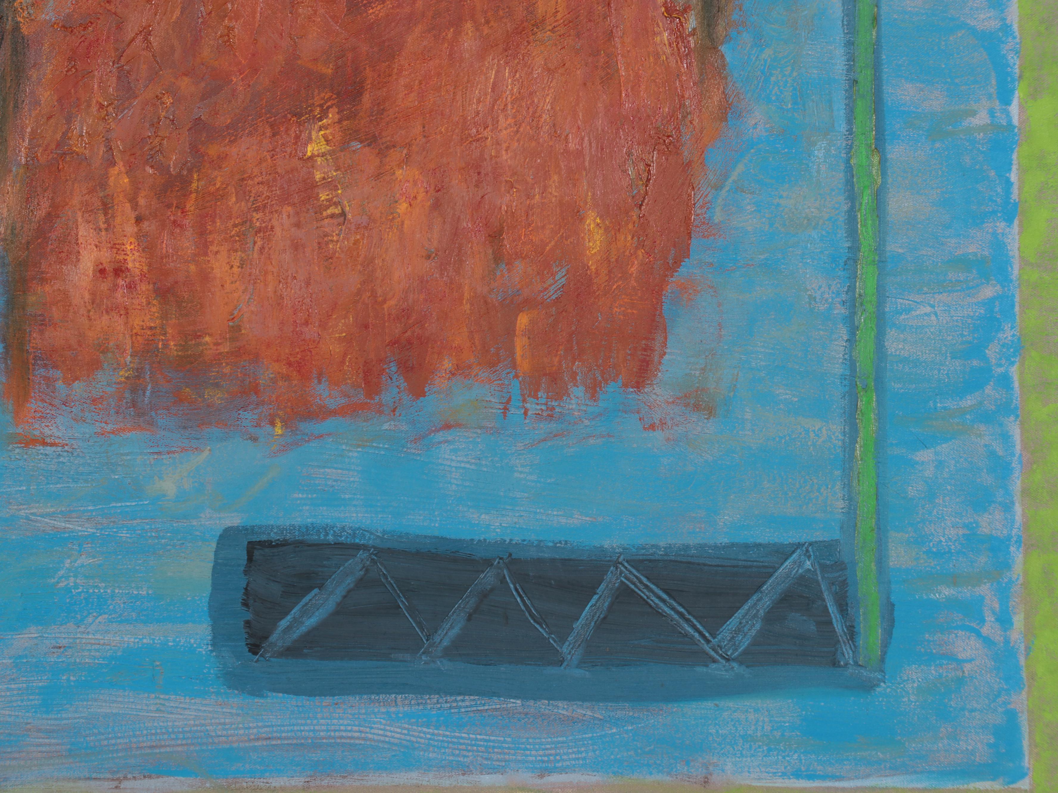 Felix Bronner Large-Scale Oil Painting "The Broken Square," 1990