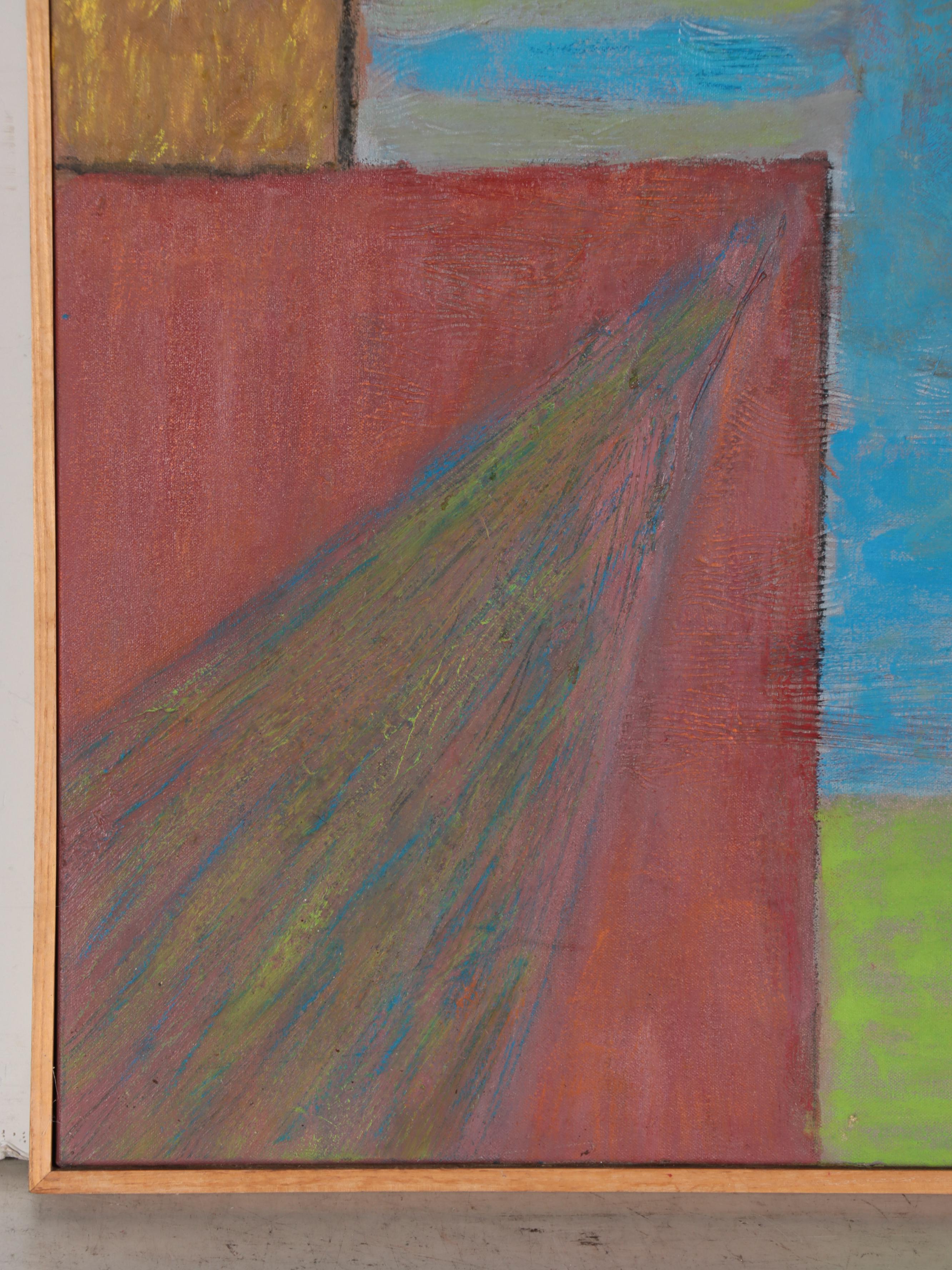 Felix Bronner Large-Scale Oil Painting "The Broken Square," 1990