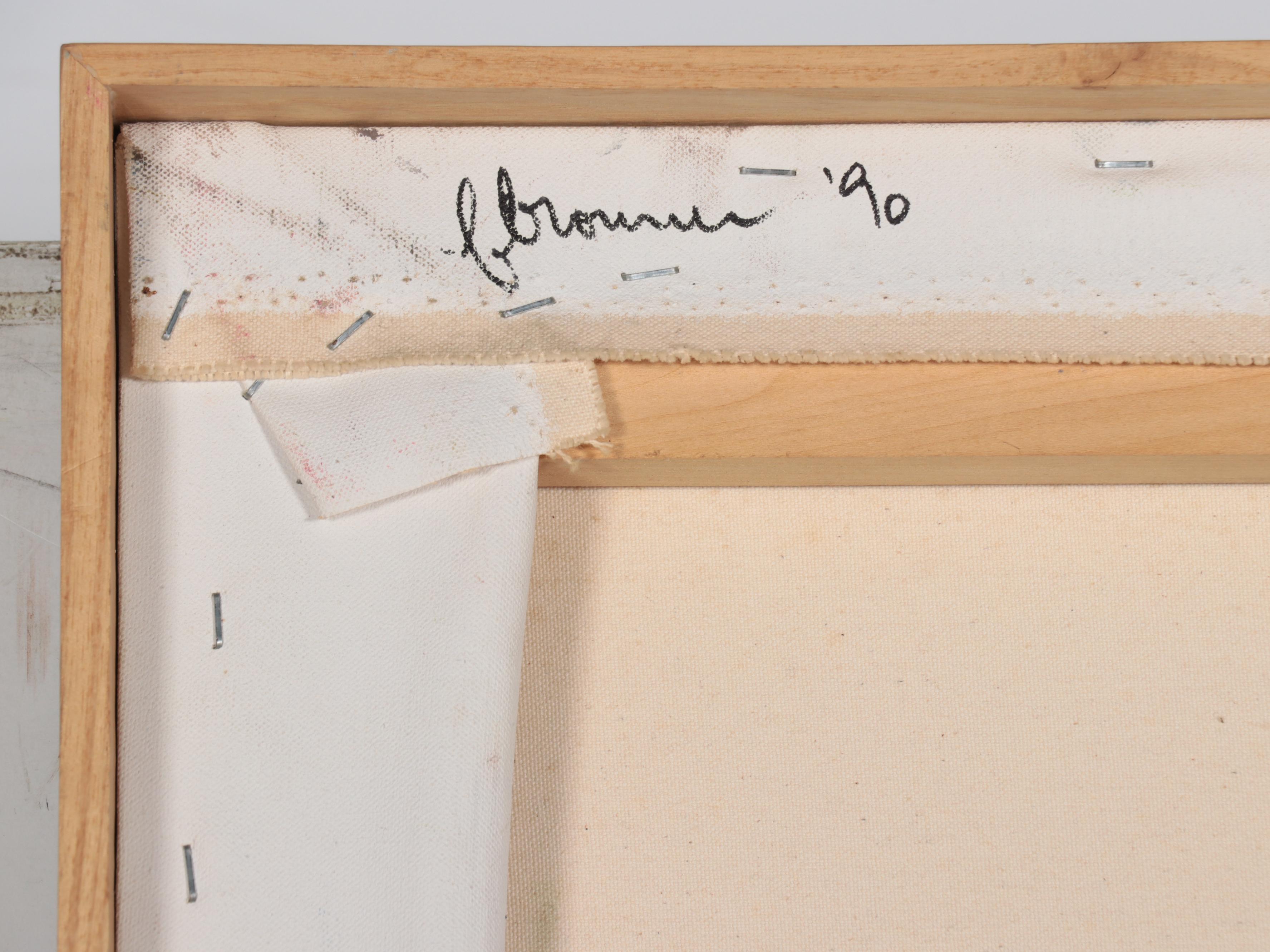 Felix Bronner Large-Scale Oil Painting "The Broken Square," 1990