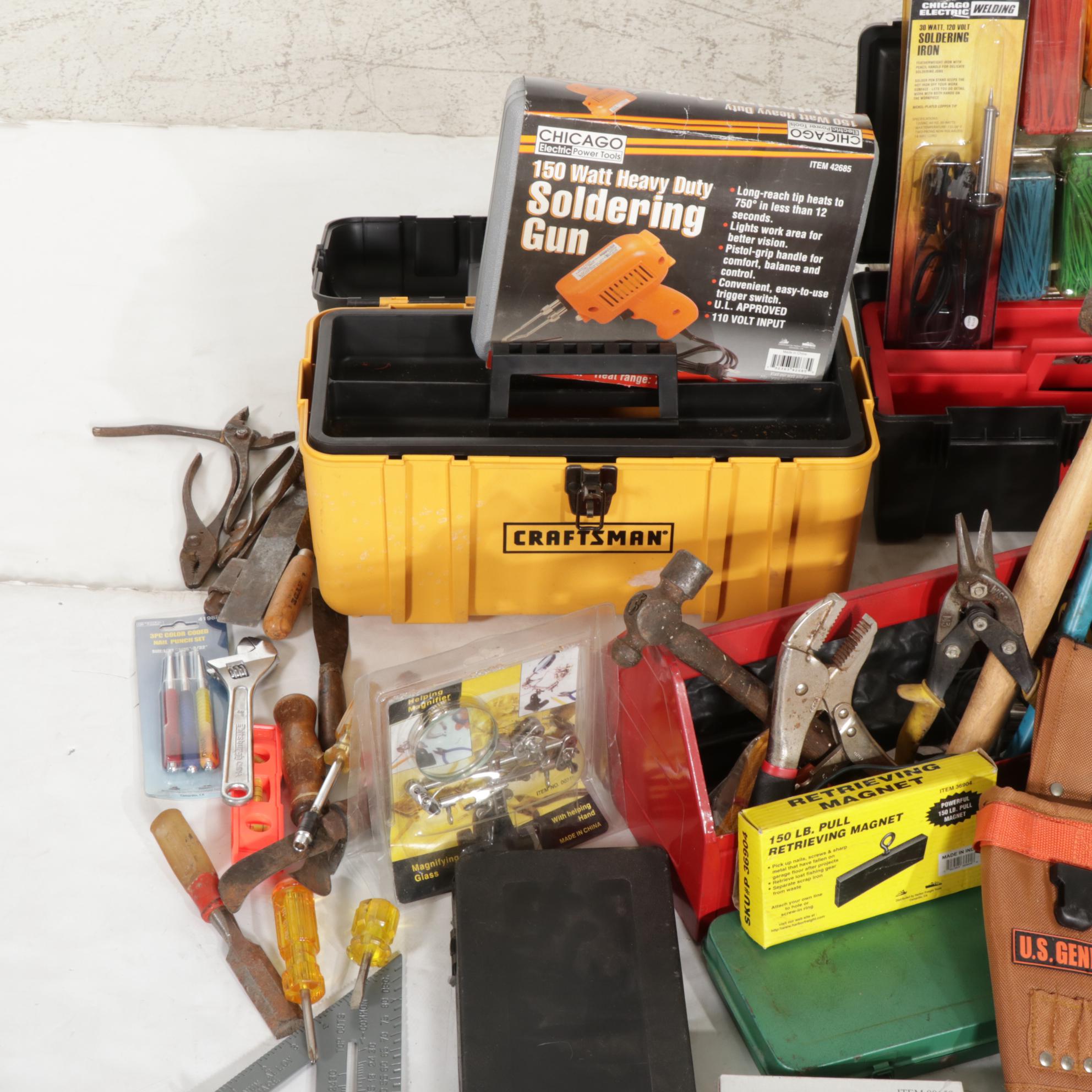 Extensive Hand Tool Collection and Accessories
