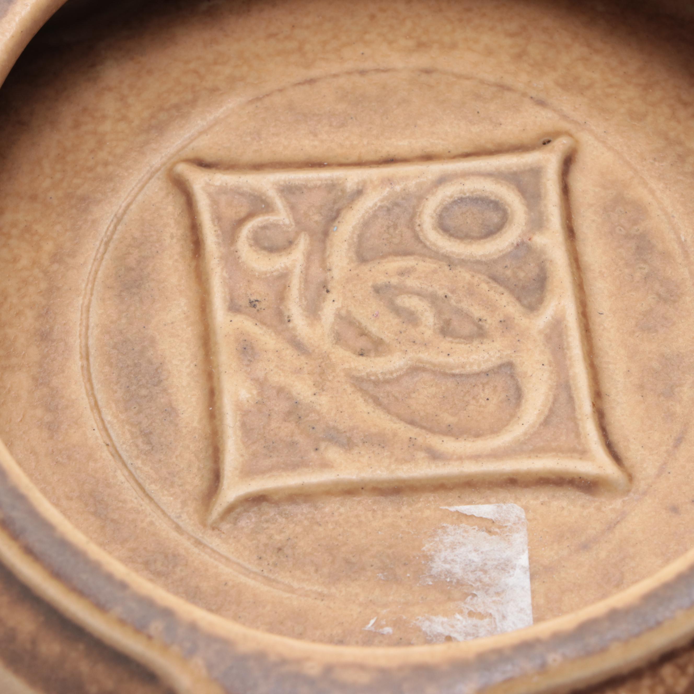 Rookwood Pottery Harp and Other Matte Glaze Ashtray, 1920s