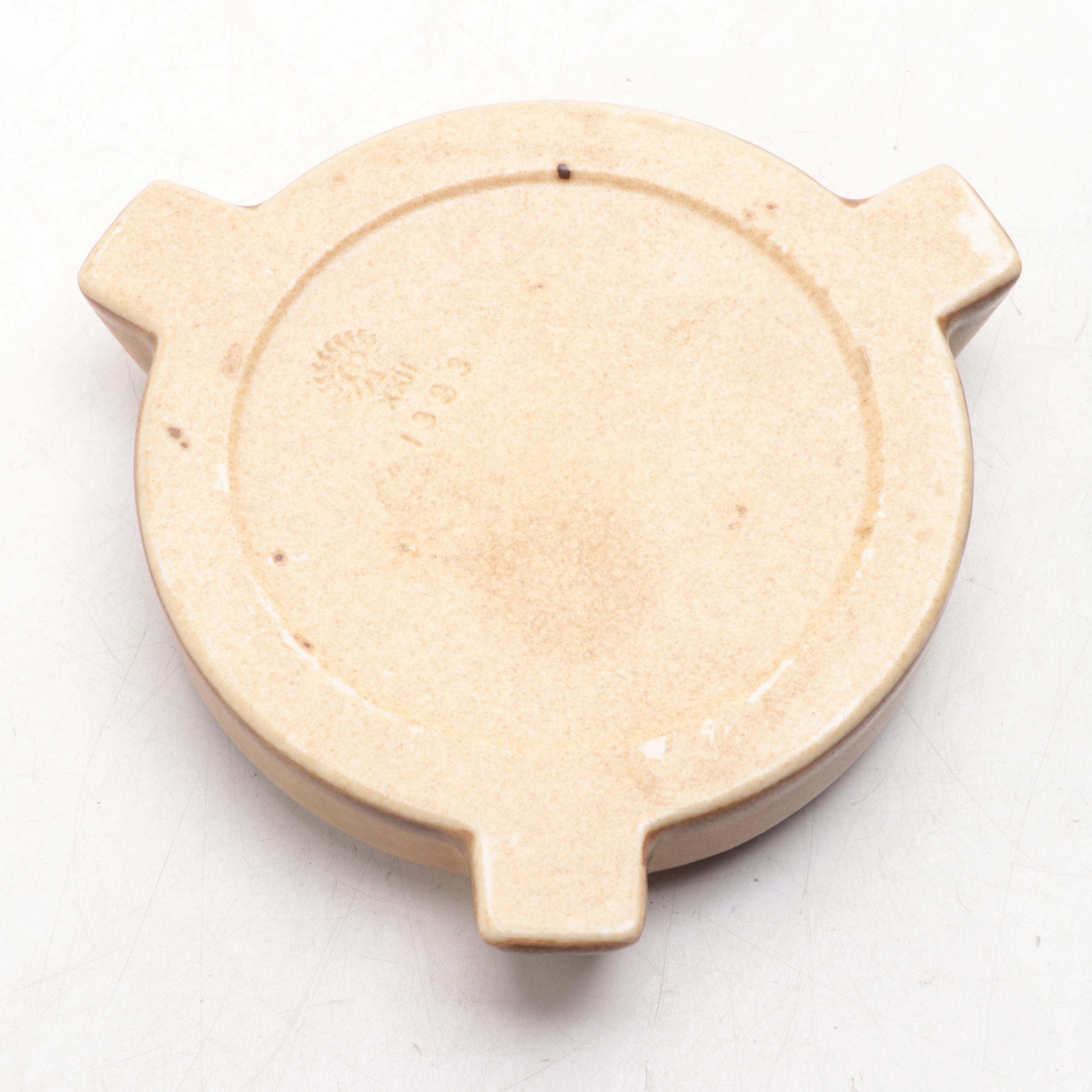 Rookwood Pottery Harp and Other Matte Glaze Ashtray, 1920s