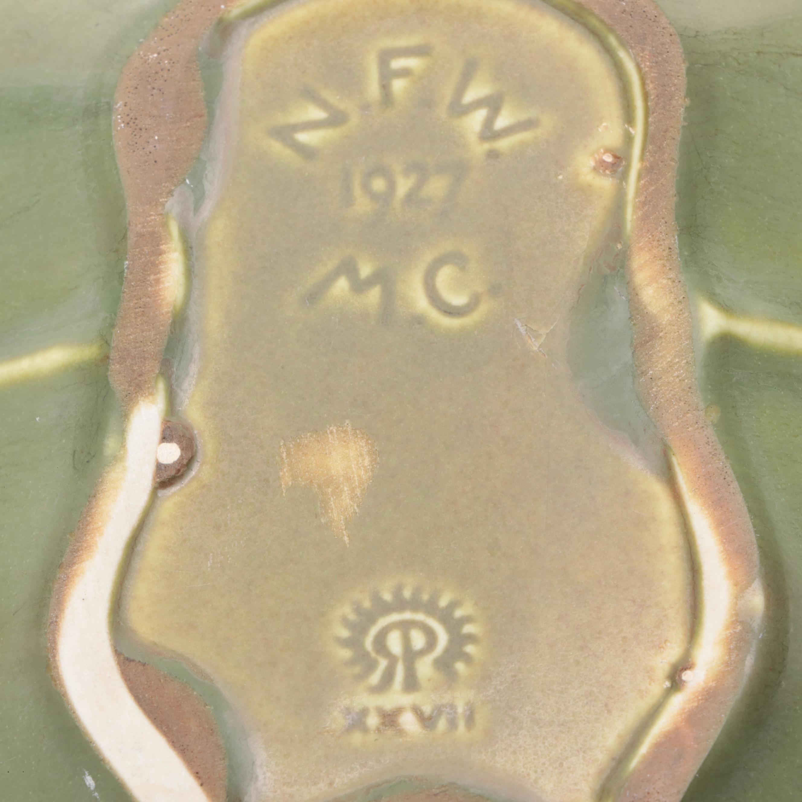 Rookwood Pottery Harp and Other Matte Glaze Ashtray, 1920s