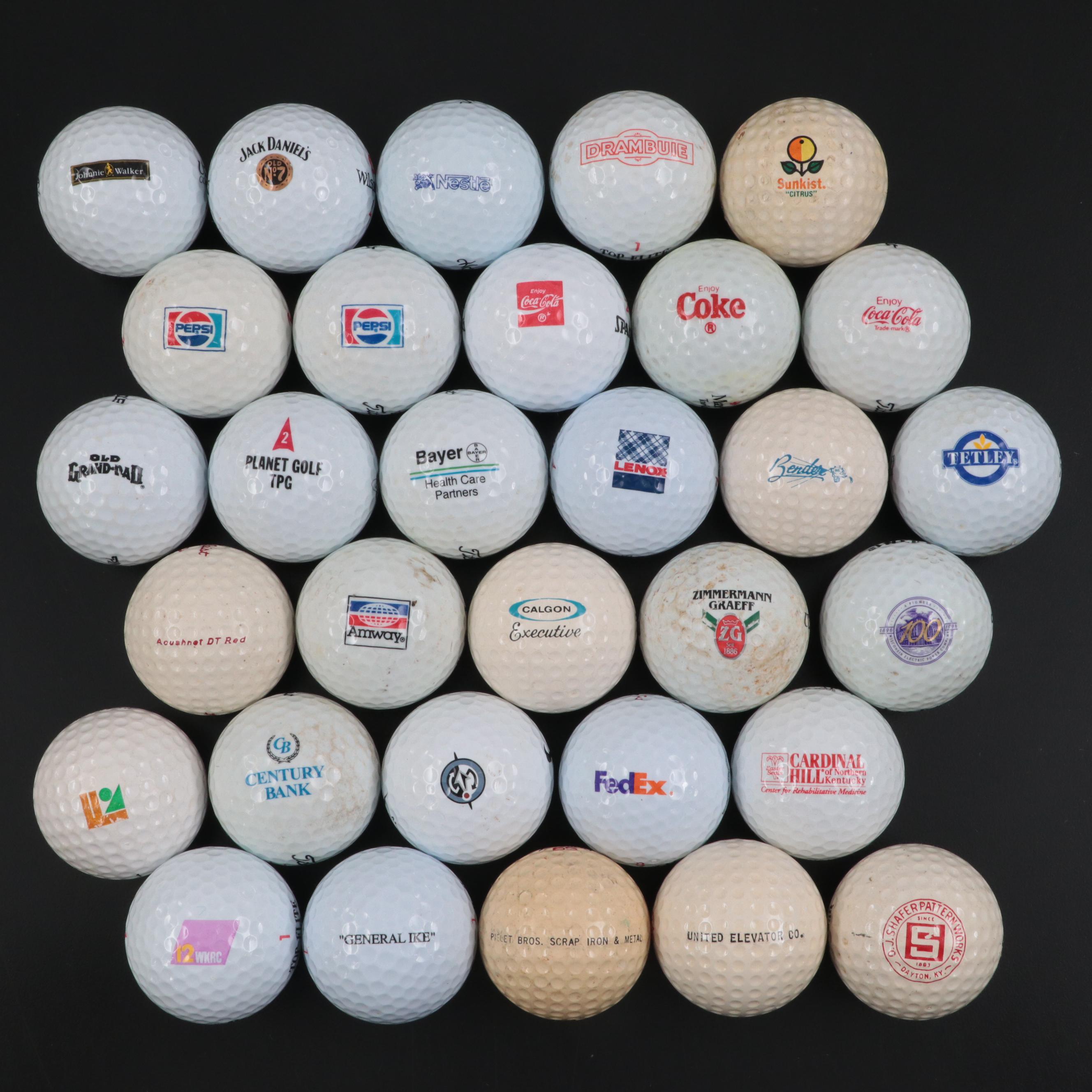 Coca-Cola, Pepsi, Nestle, Jack Daniels, and More Themed Golf Balls