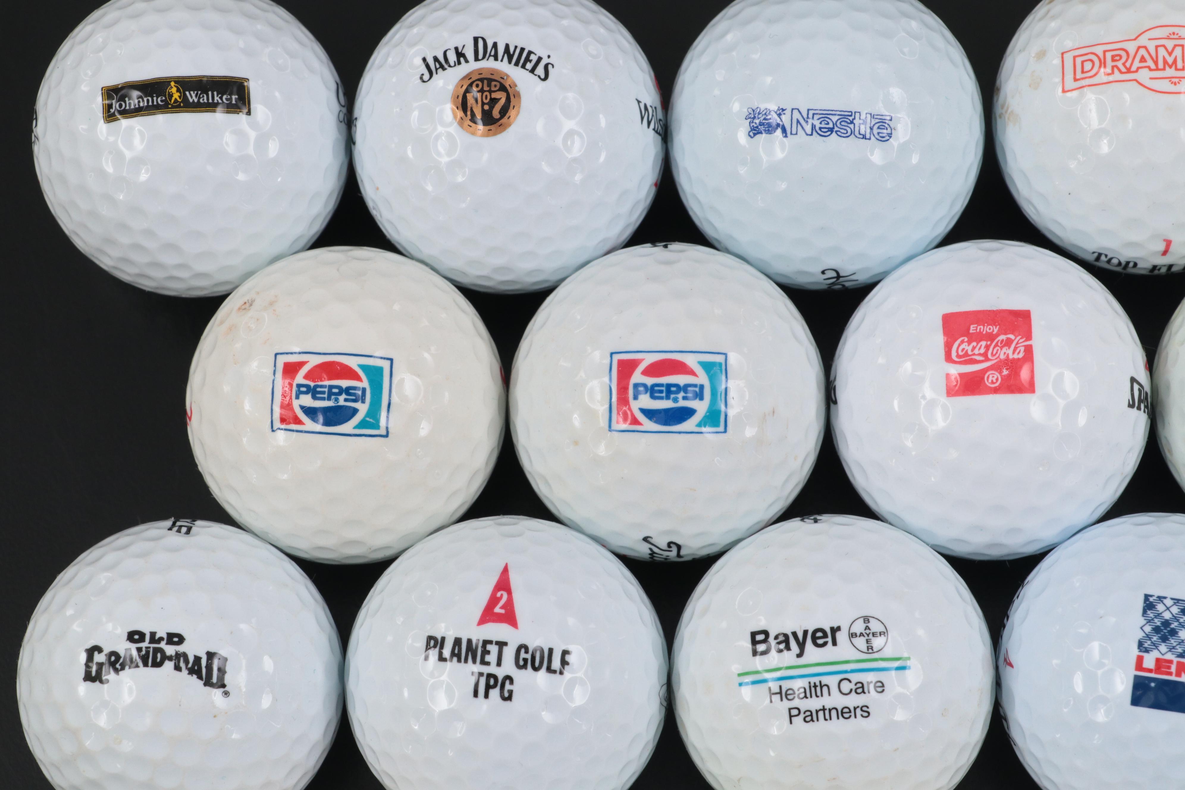 Coca-Cola, Pepsi, Nestle, Jack Daniels, and More Themed Golf Balls
