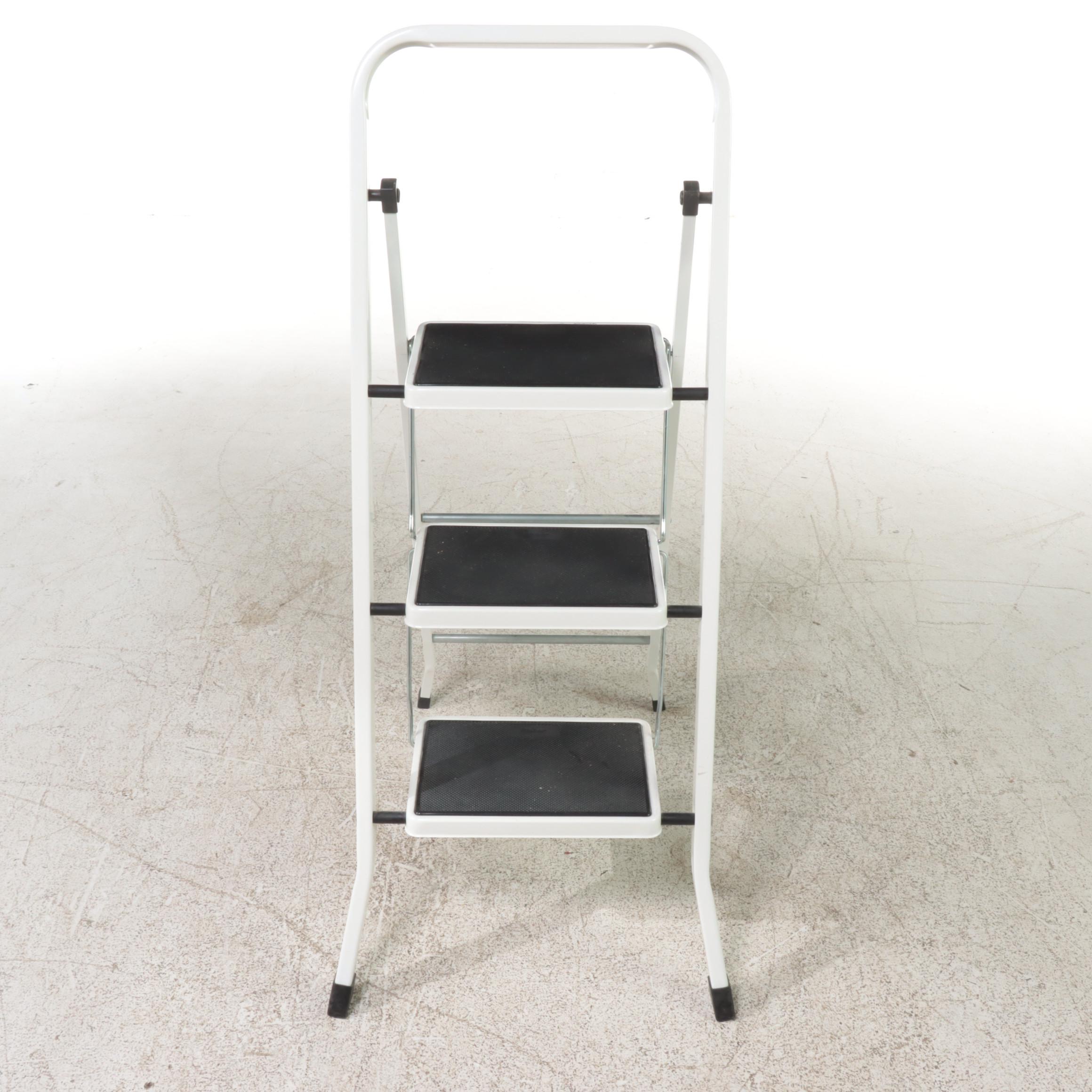 Polder Powder-Coated Steel Folding Step Ladder