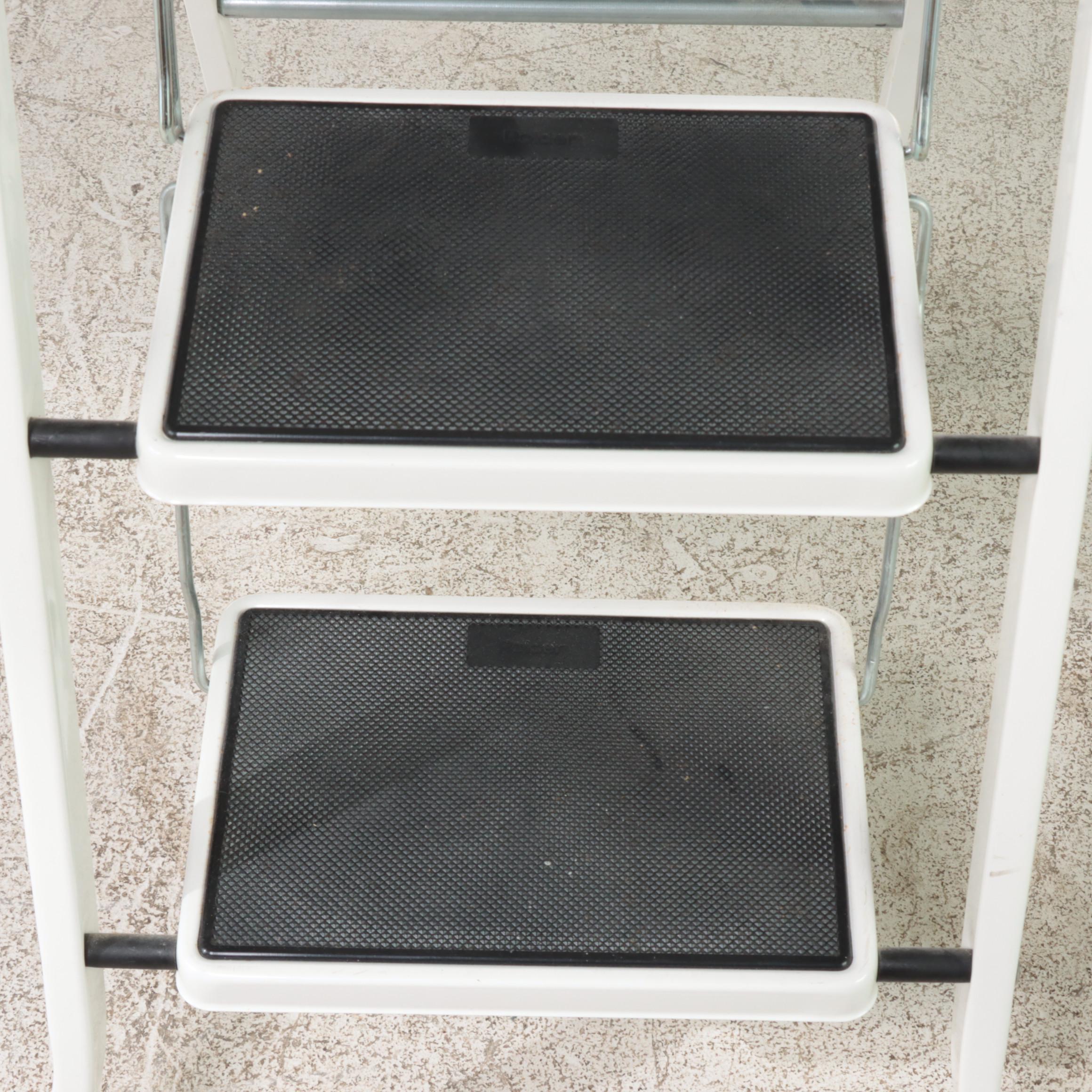 Polder Powder-Coated Steel Folding Step Ladder