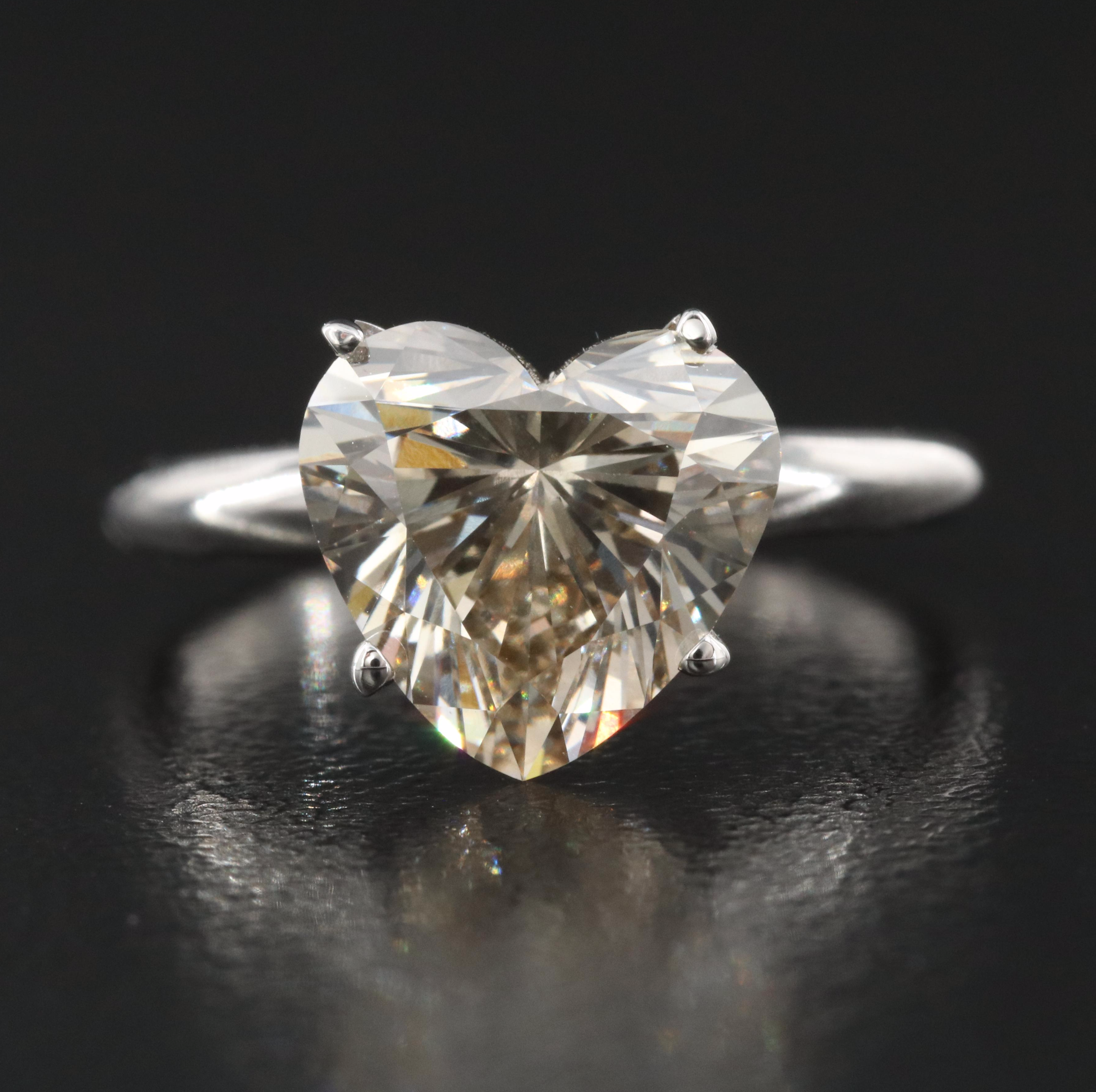 14K 3.21 CT Diamond Solitaire Ring