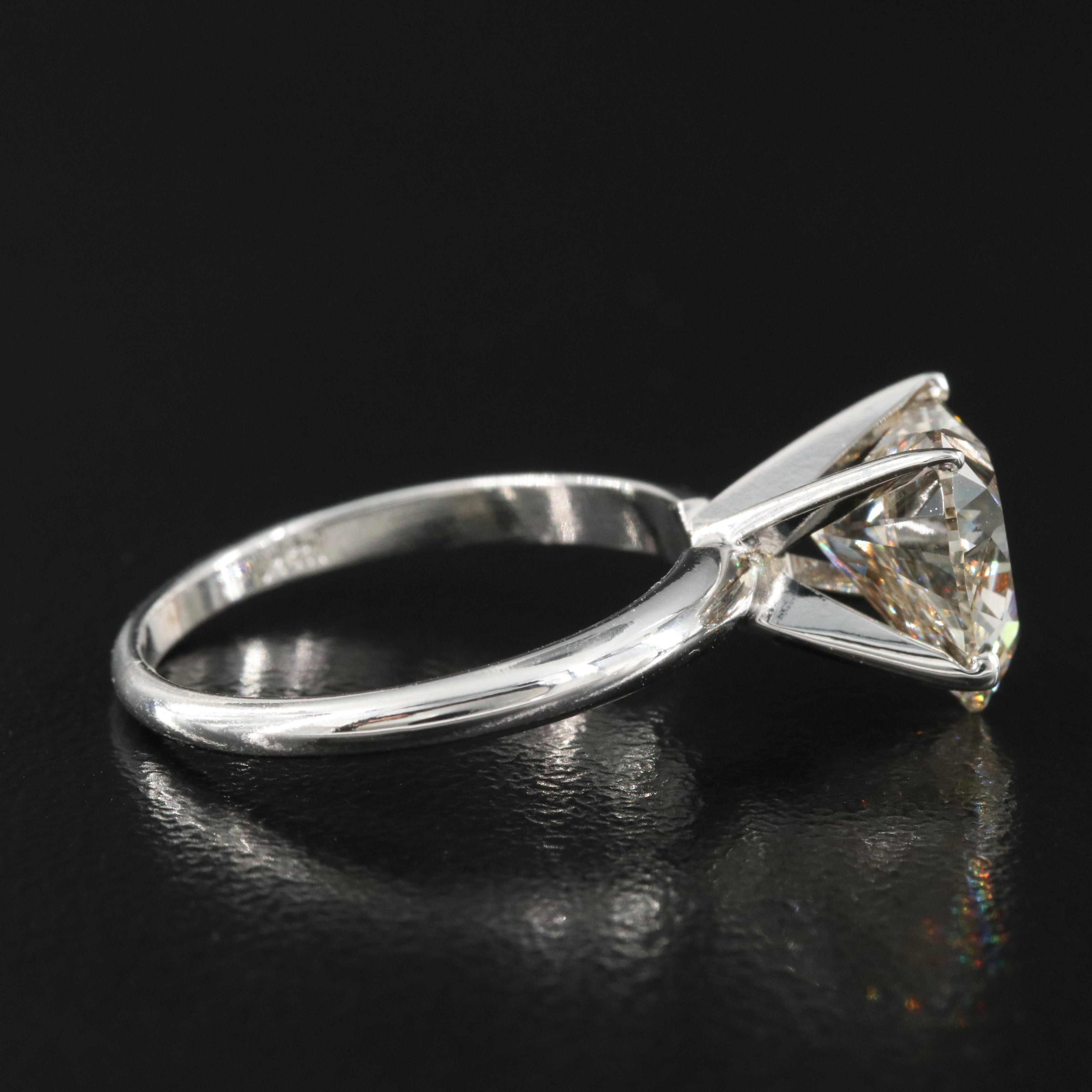 14K 3.21 CT Diamond Solitaire Ring