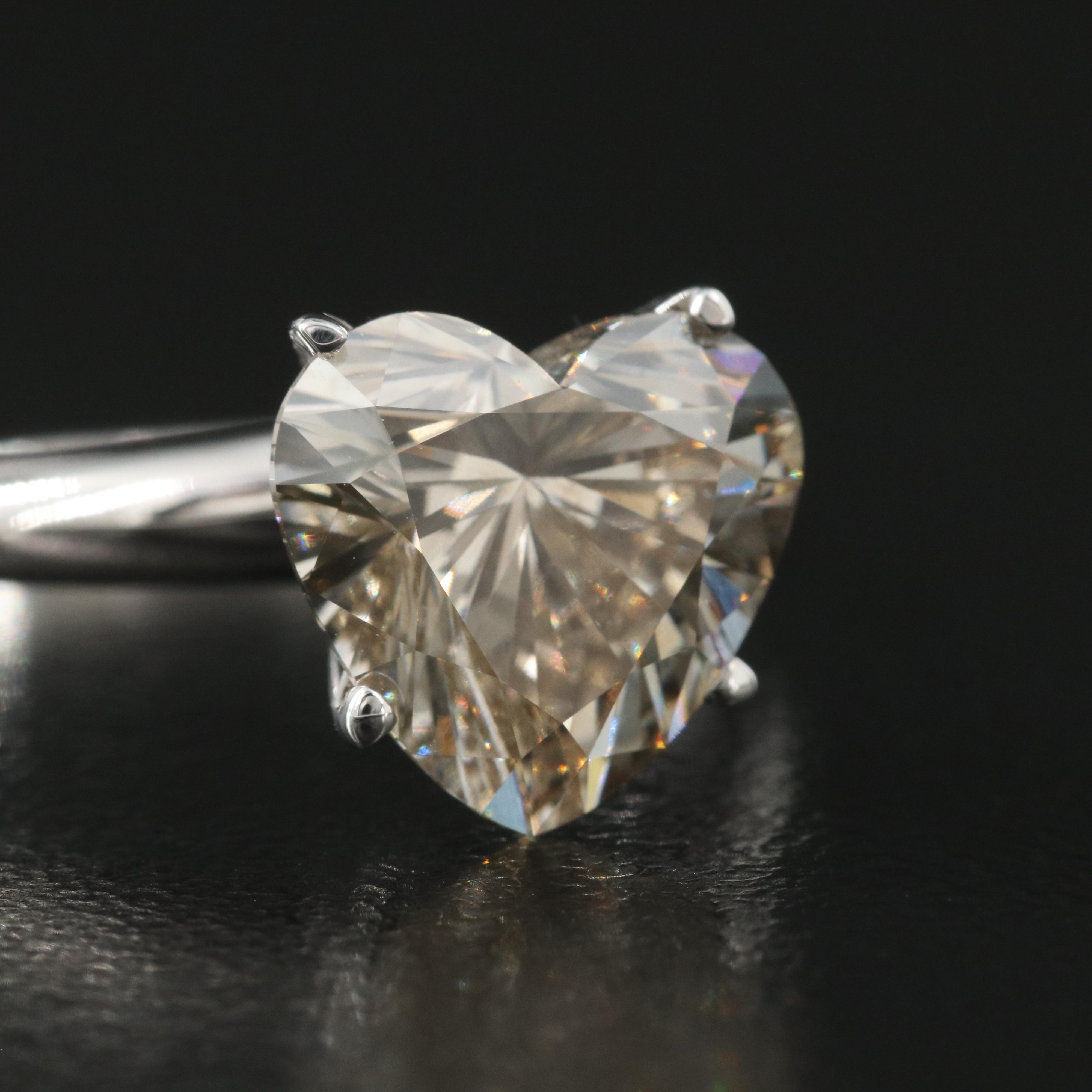 14K 3.21 CT Diamond Solitaire Ring