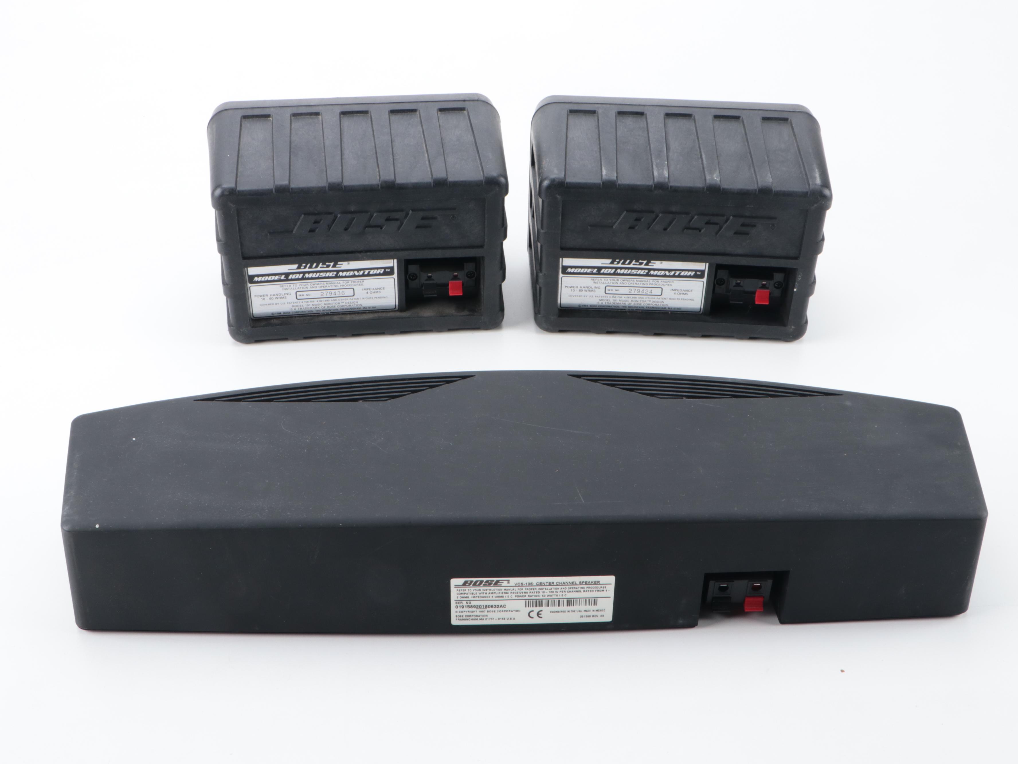 Bose Center Channel and Speakers With Boston Loudspeakers