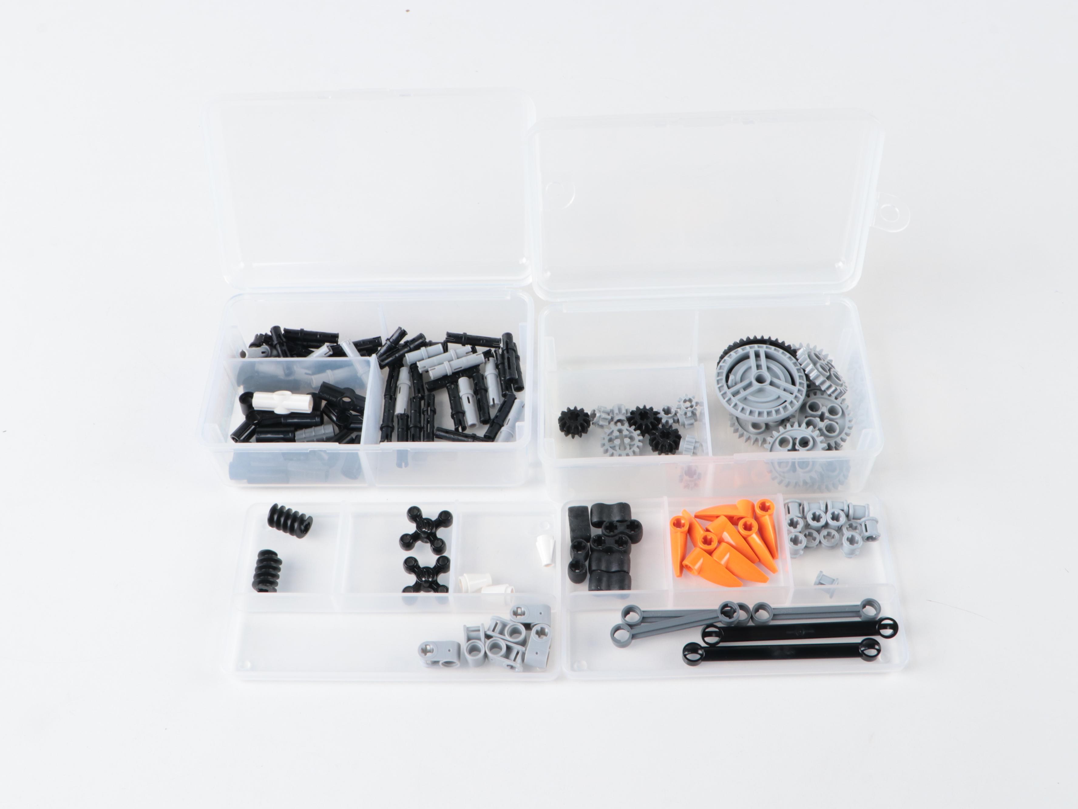 LEGO Mindstorms NXT Plastic Parts with Plastic Carrying Cases with More