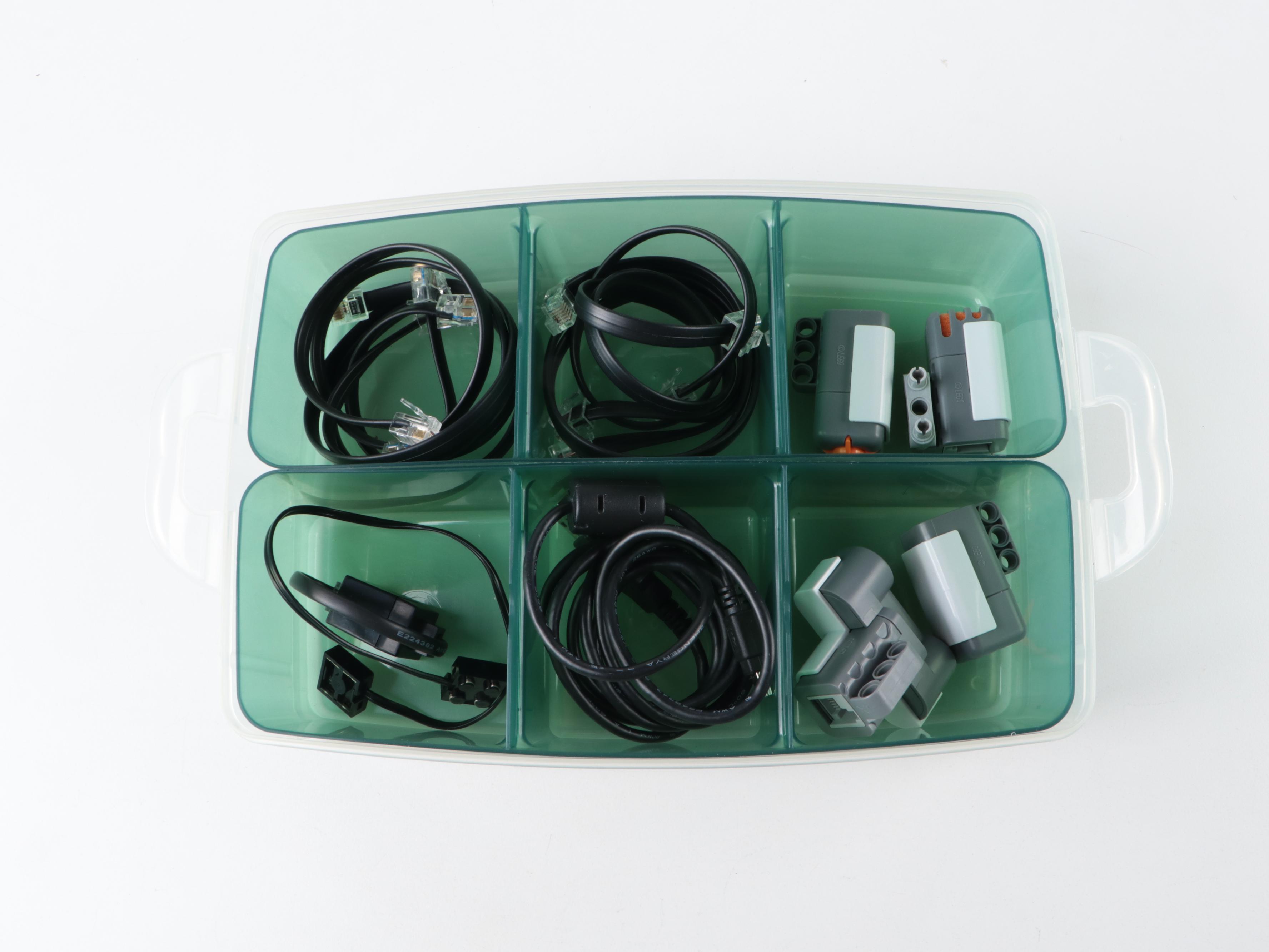 LEGO Mindstorms NXT Plastic Parts with Plastic Carrying Cases with More
