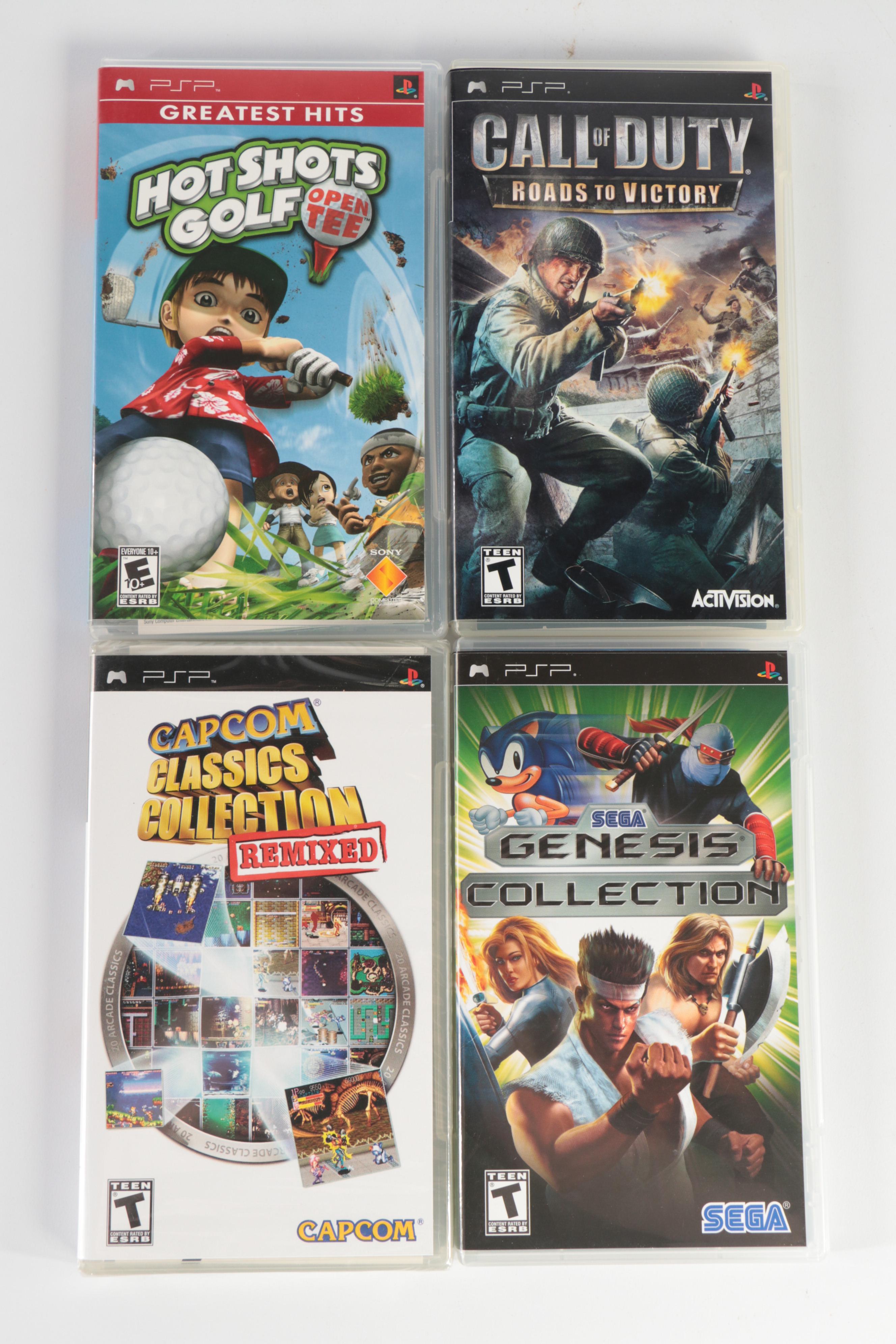 PSP Video Games with Sega Genesis Collection, Capcom Classics, and More