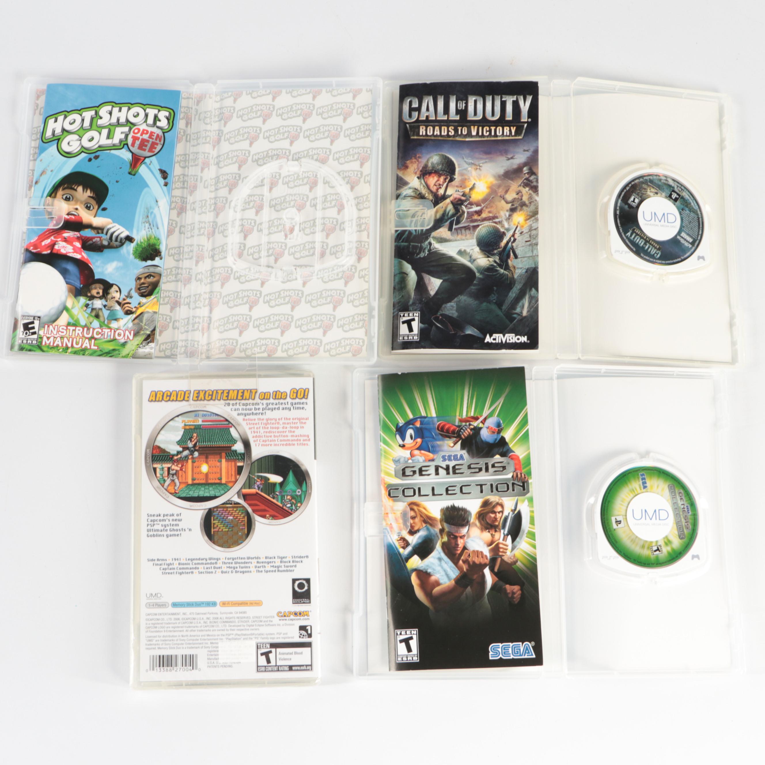 PSP Video Games with Sega Genesis Collection, Capcom Classics, and More