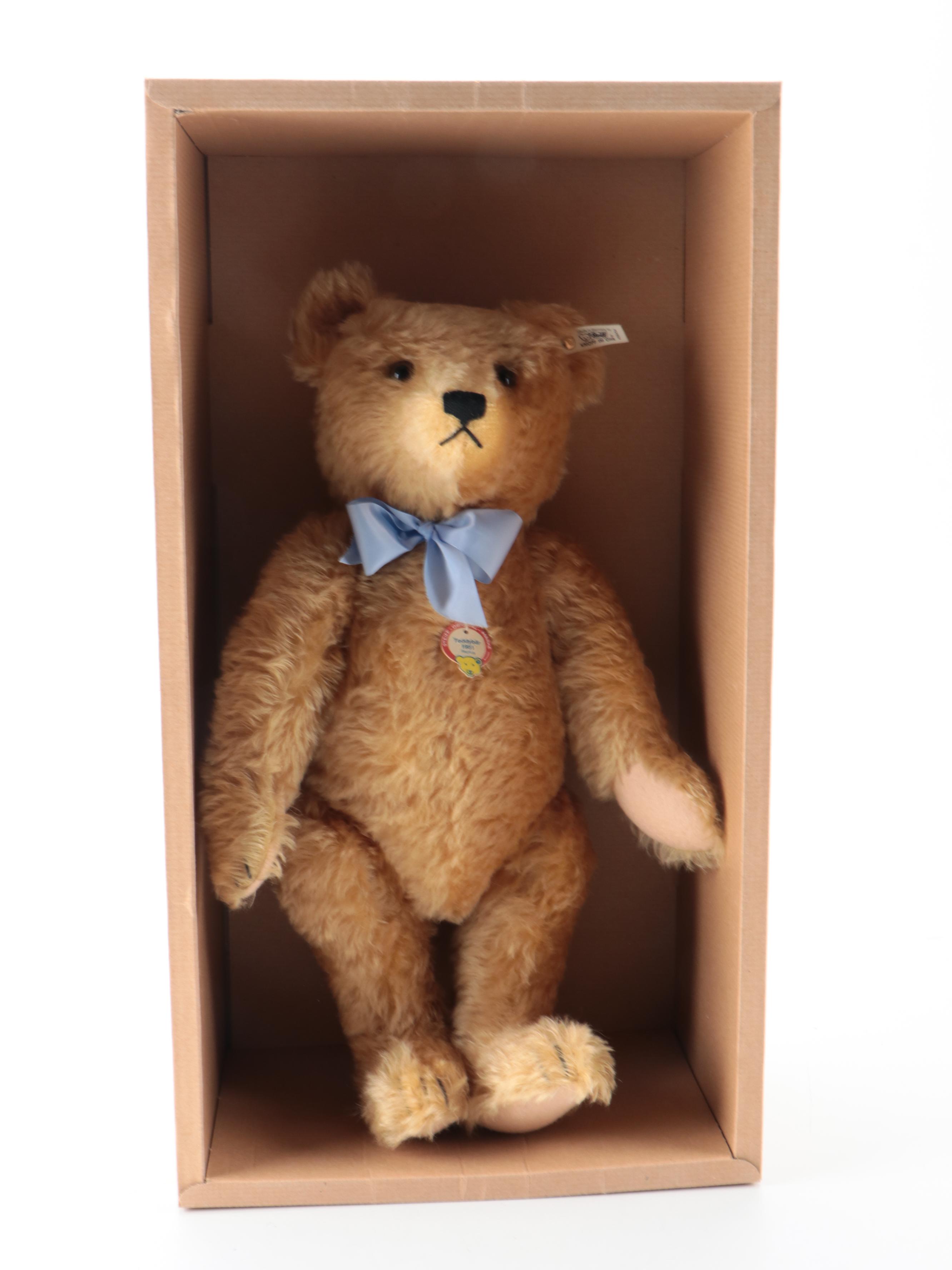 Steiff Teddybär 1951 Replica Blond Teddy Bear in Box