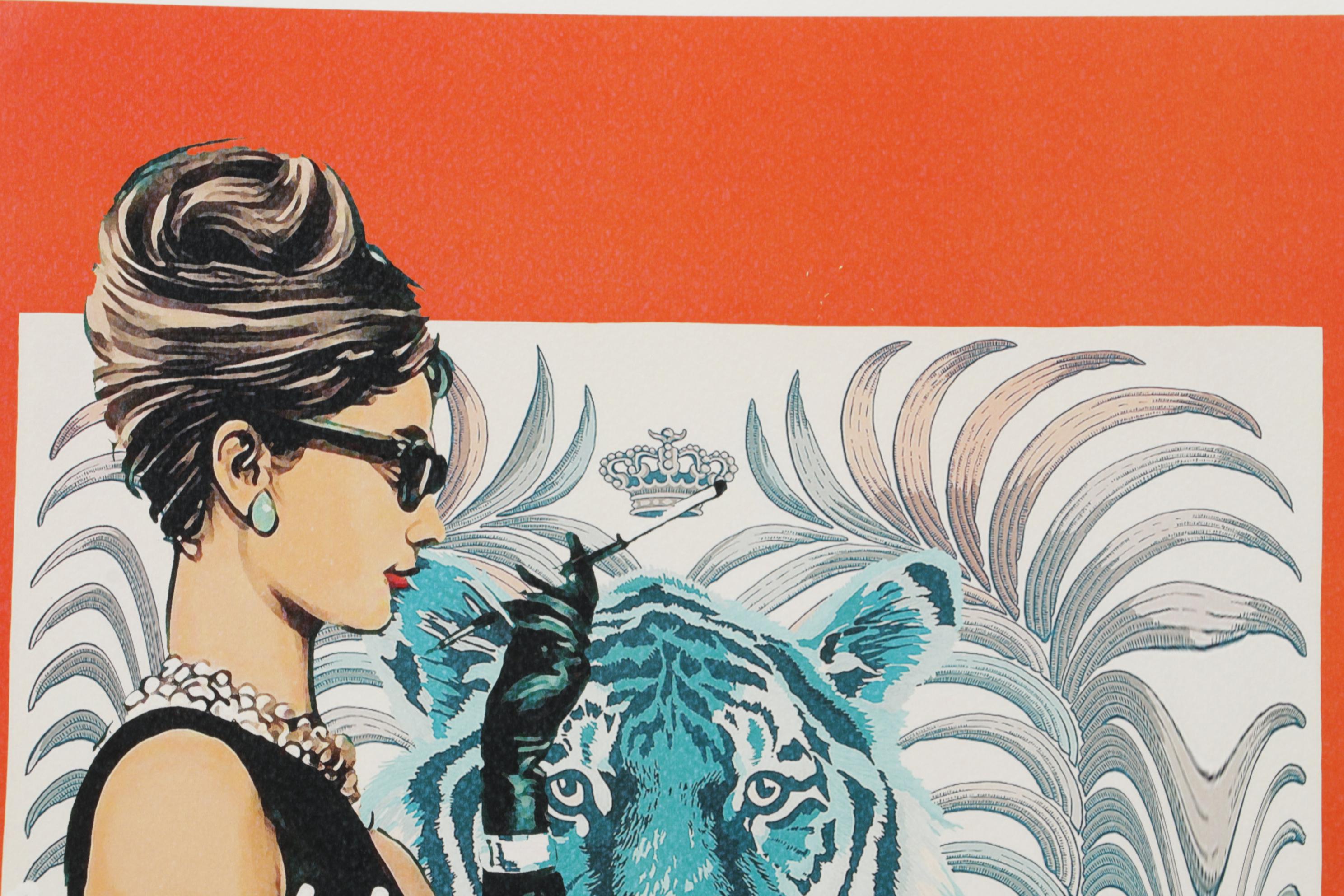 Death NYC Pop Art Graphic Print of Hermès Audrey Hepburn