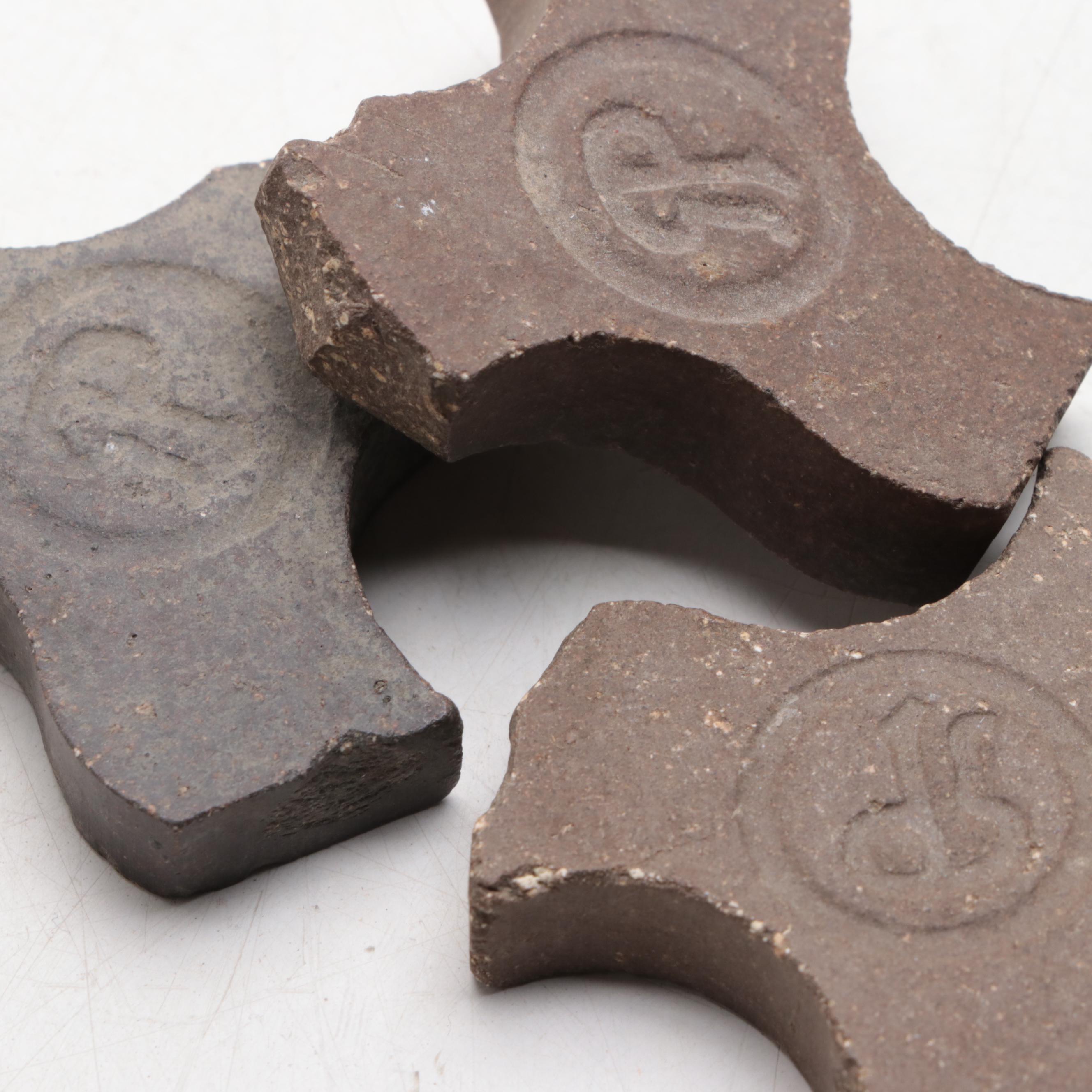 Rookwood Pottery Brown Ceramic Tiles, Late 19th Century