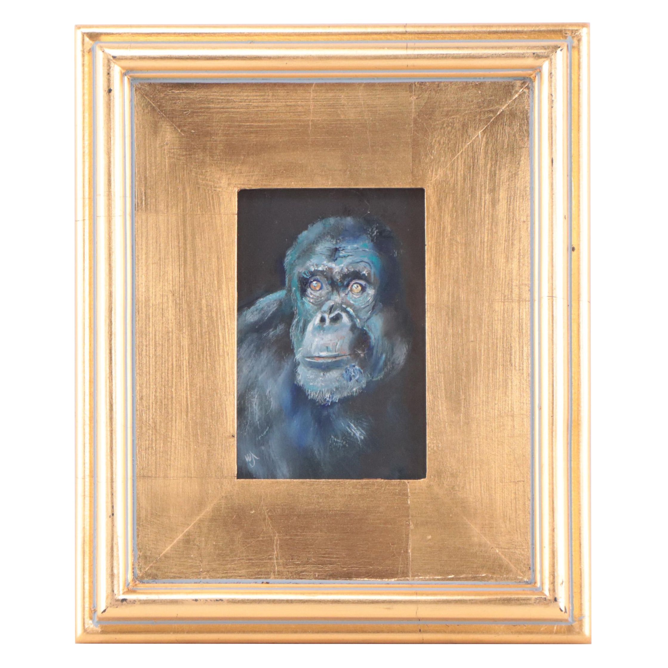 William Jamison Oil Painting of a Gorilla, 2022