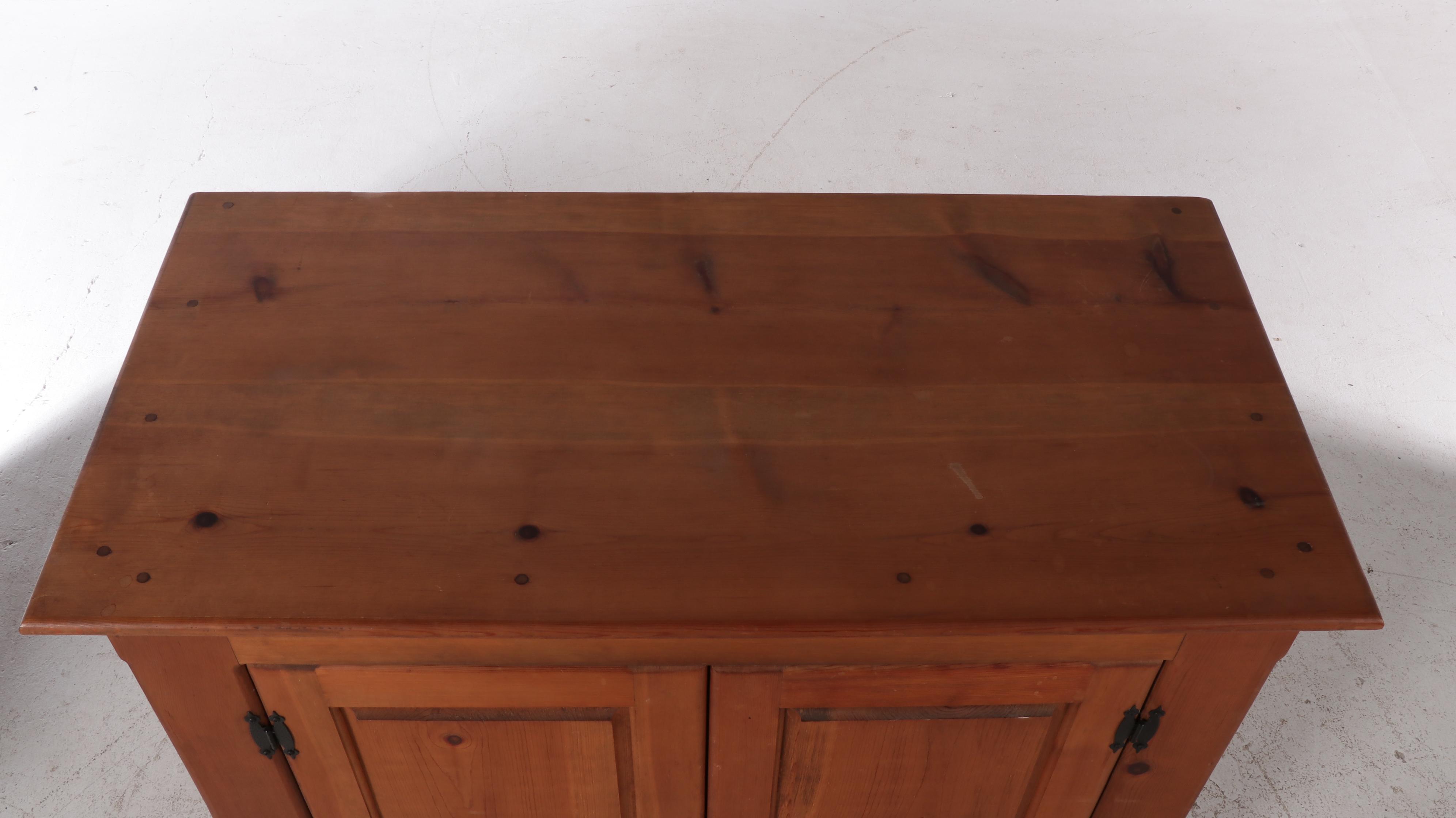 Colonial Style Pine Media Cabinet