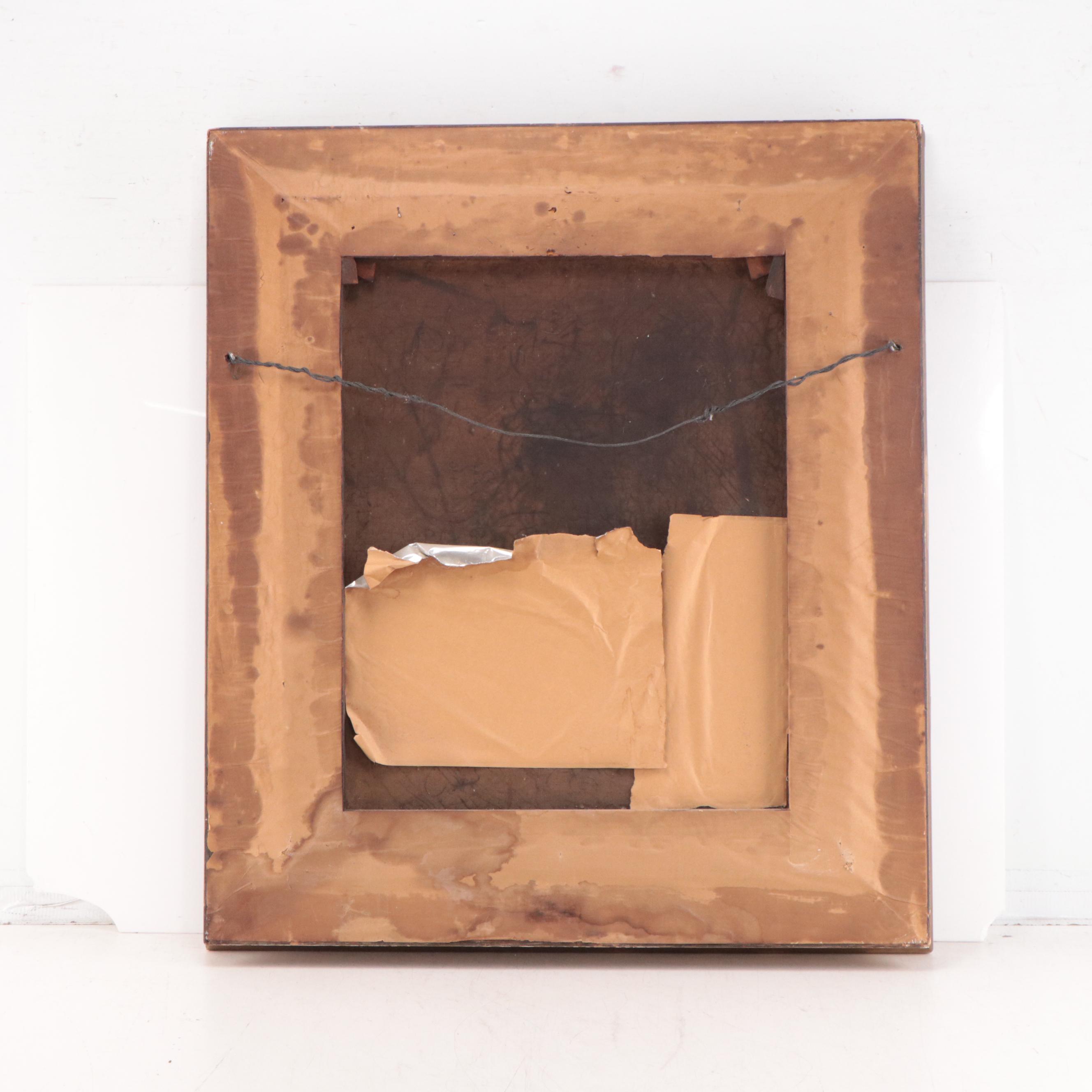 American School Portrait Oil Painting of Young Man in Suit, 19th Century