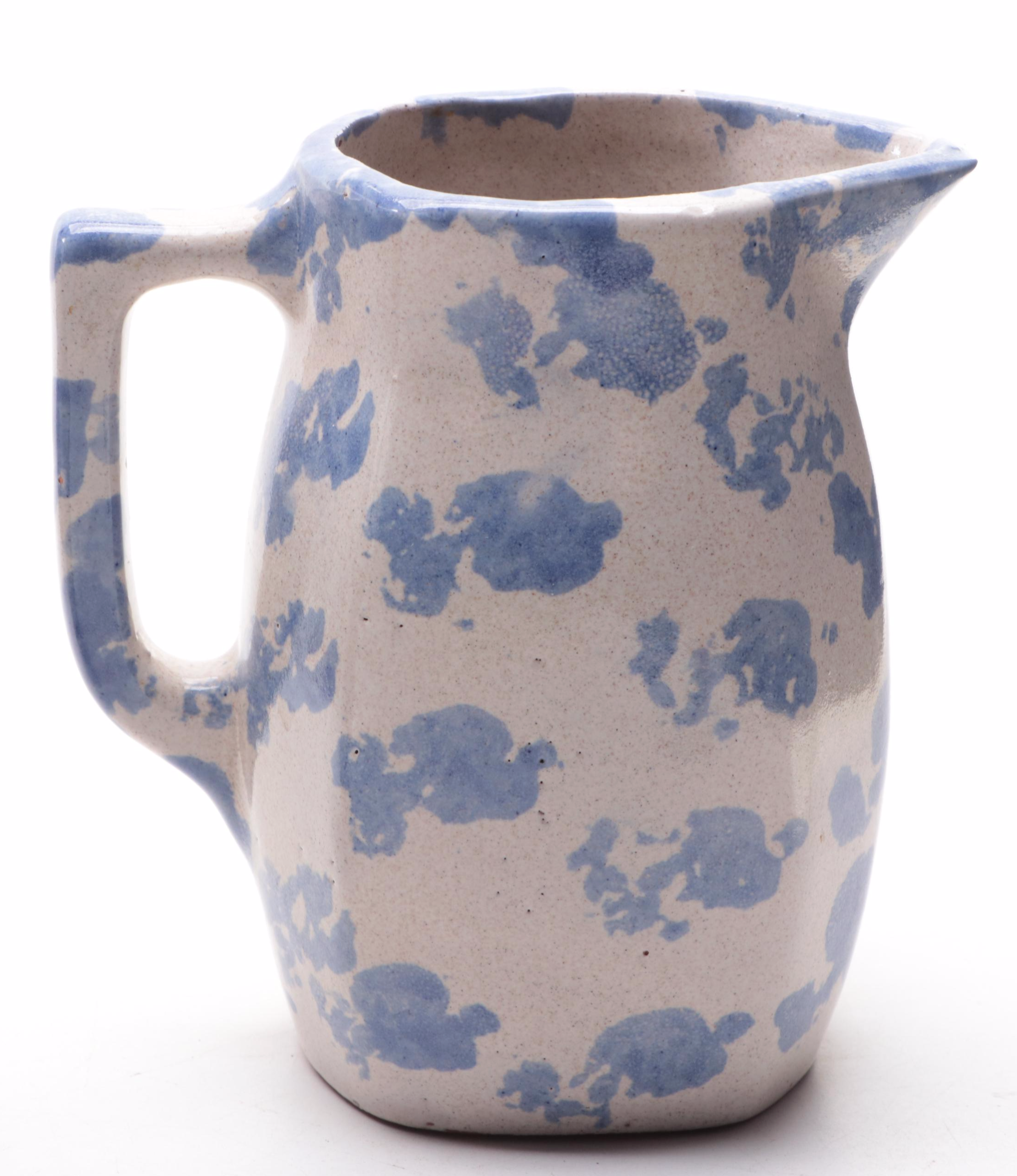 Bastine Pottery Stoneware Pitcher with Other Stoneware Art Pottery