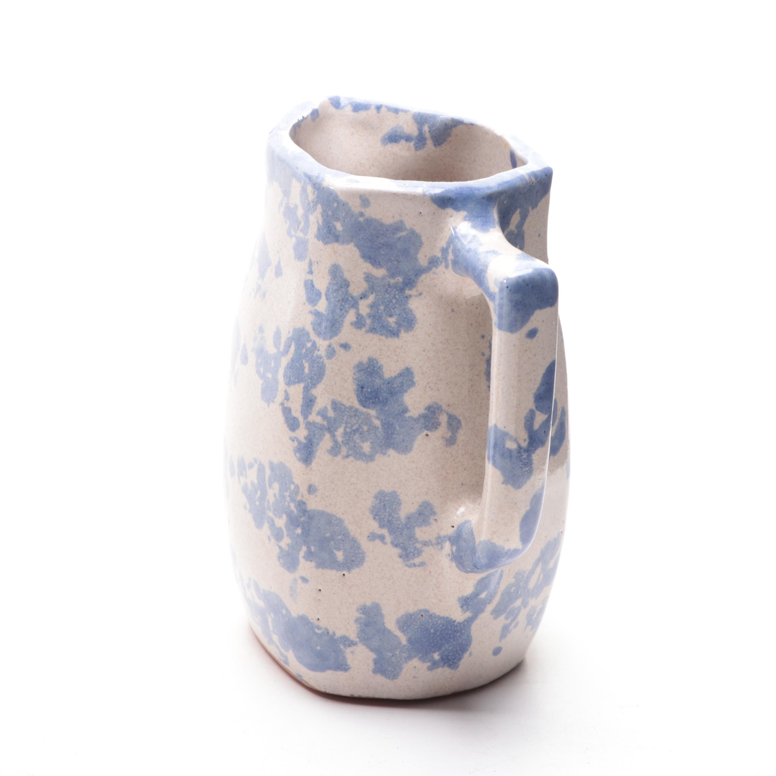 Bastine Pottery Stoneware Pitcher with Other Stoneware Art Pottery