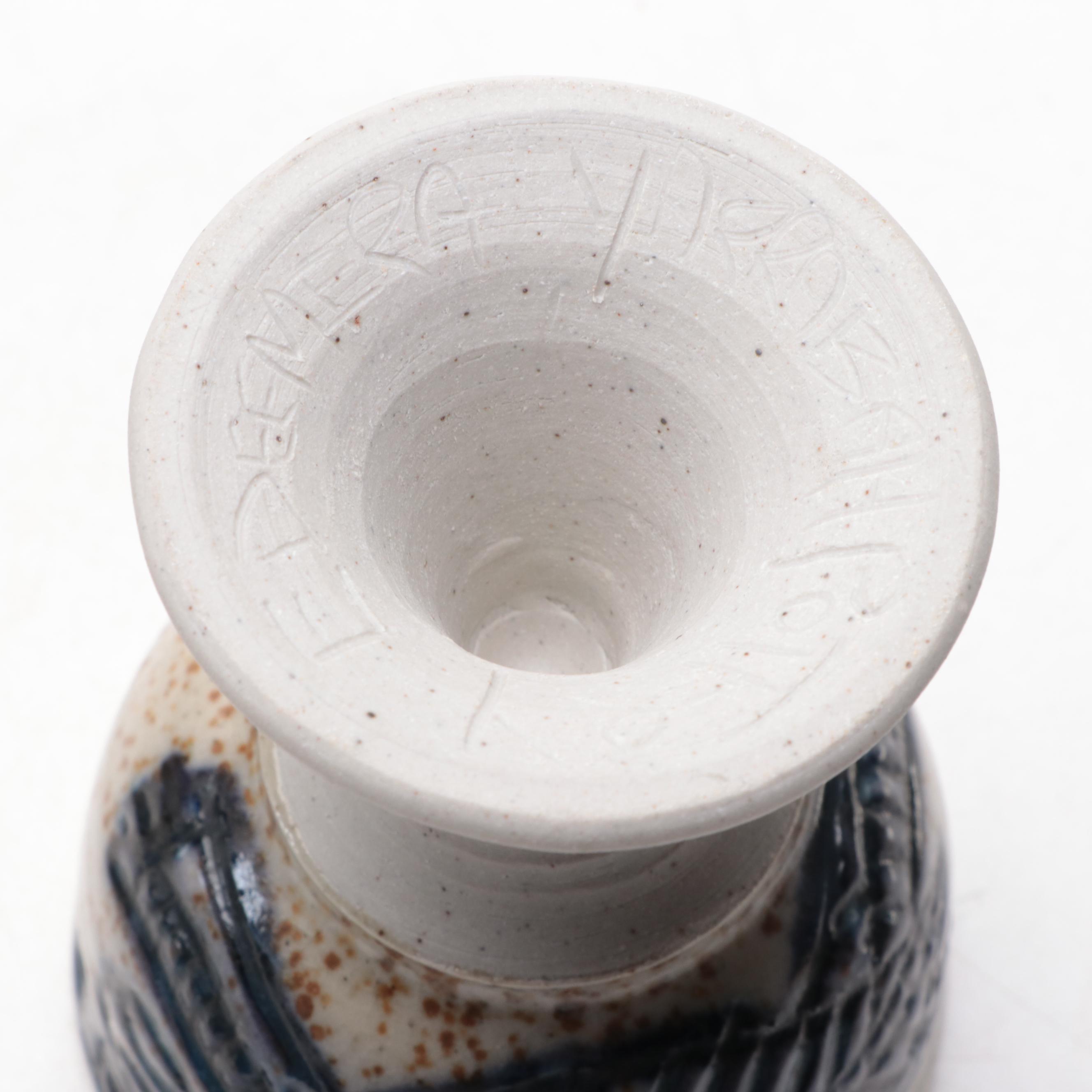 Bastine Pottery Stoneware Pitcher with Other Stoneware Art Pottery