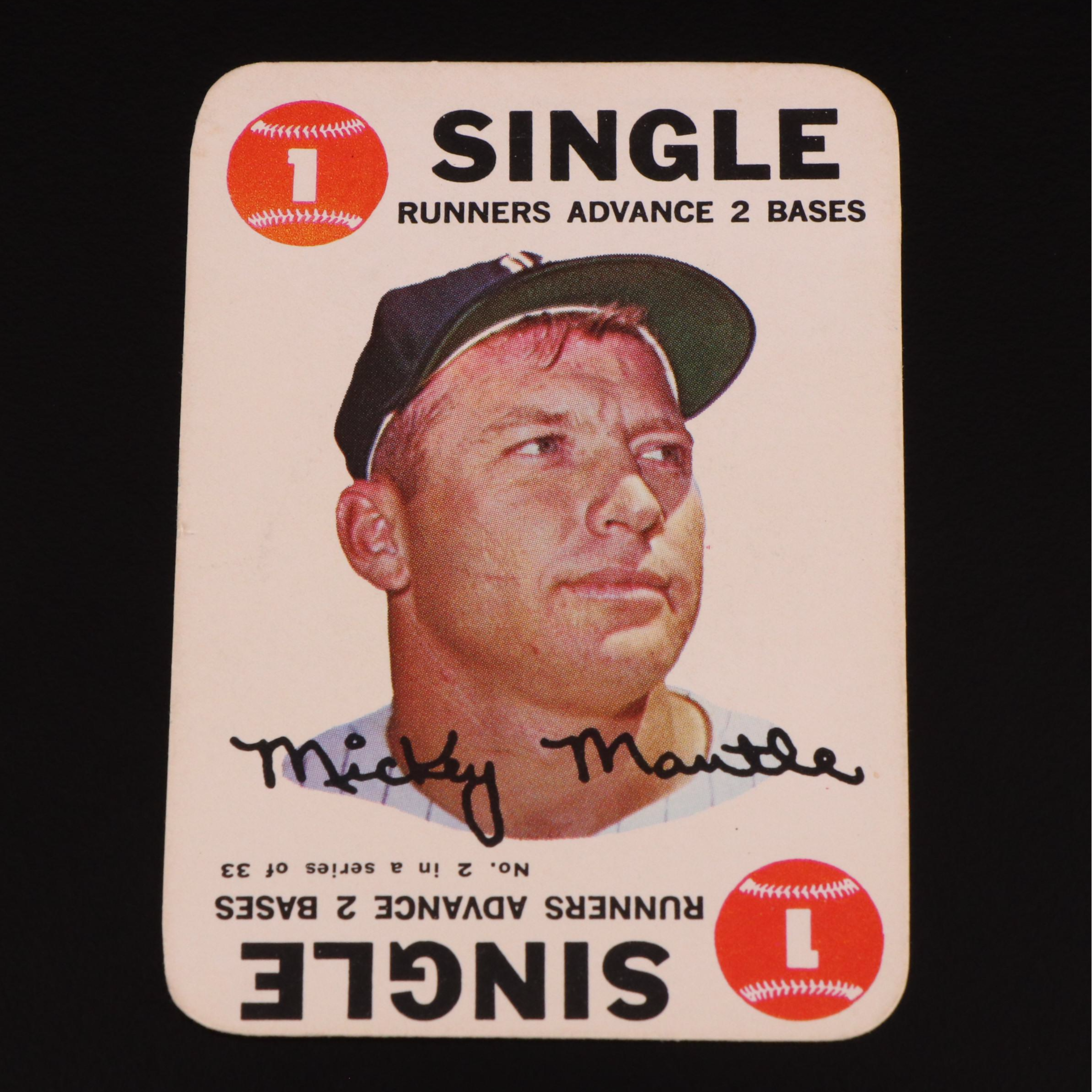 1968 Topps Game Baseball Cards Complete Set with Mantle, Mays and More