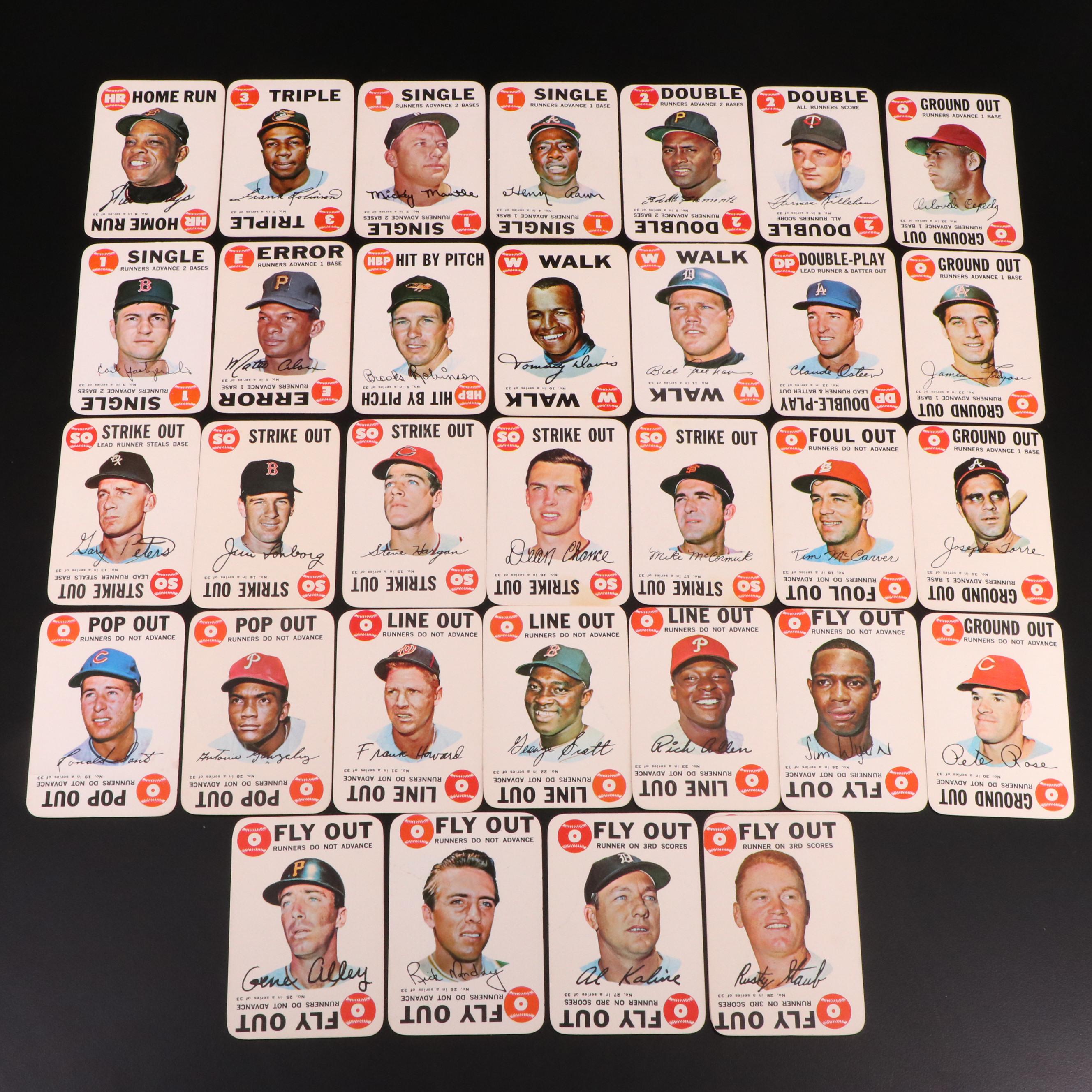 1968 Topps Game Baseball Cards Complete Set with Mantle, Mays and More