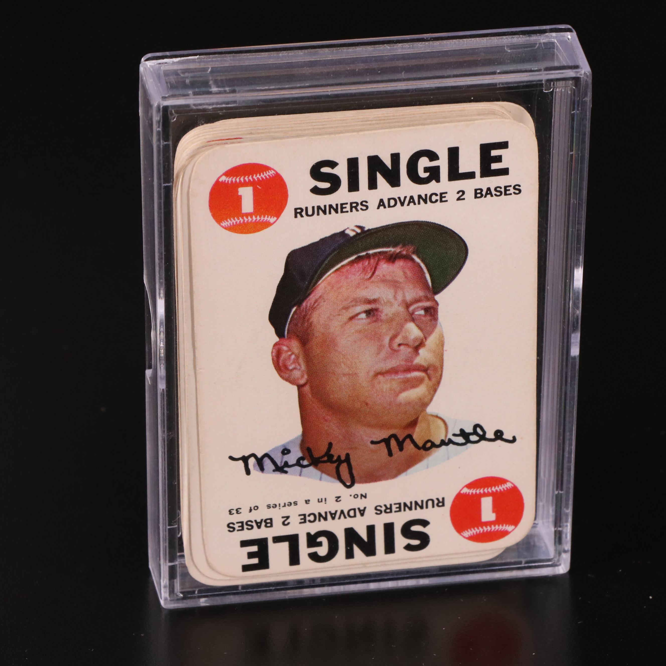 1968 Topps Game Baseball Cards Complete Set with Mantle, Mays and More