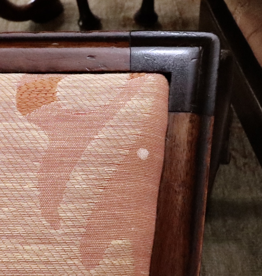 Queen Anne Style Three-Pedestal Mahogany Dining Table and Twelve Chairs