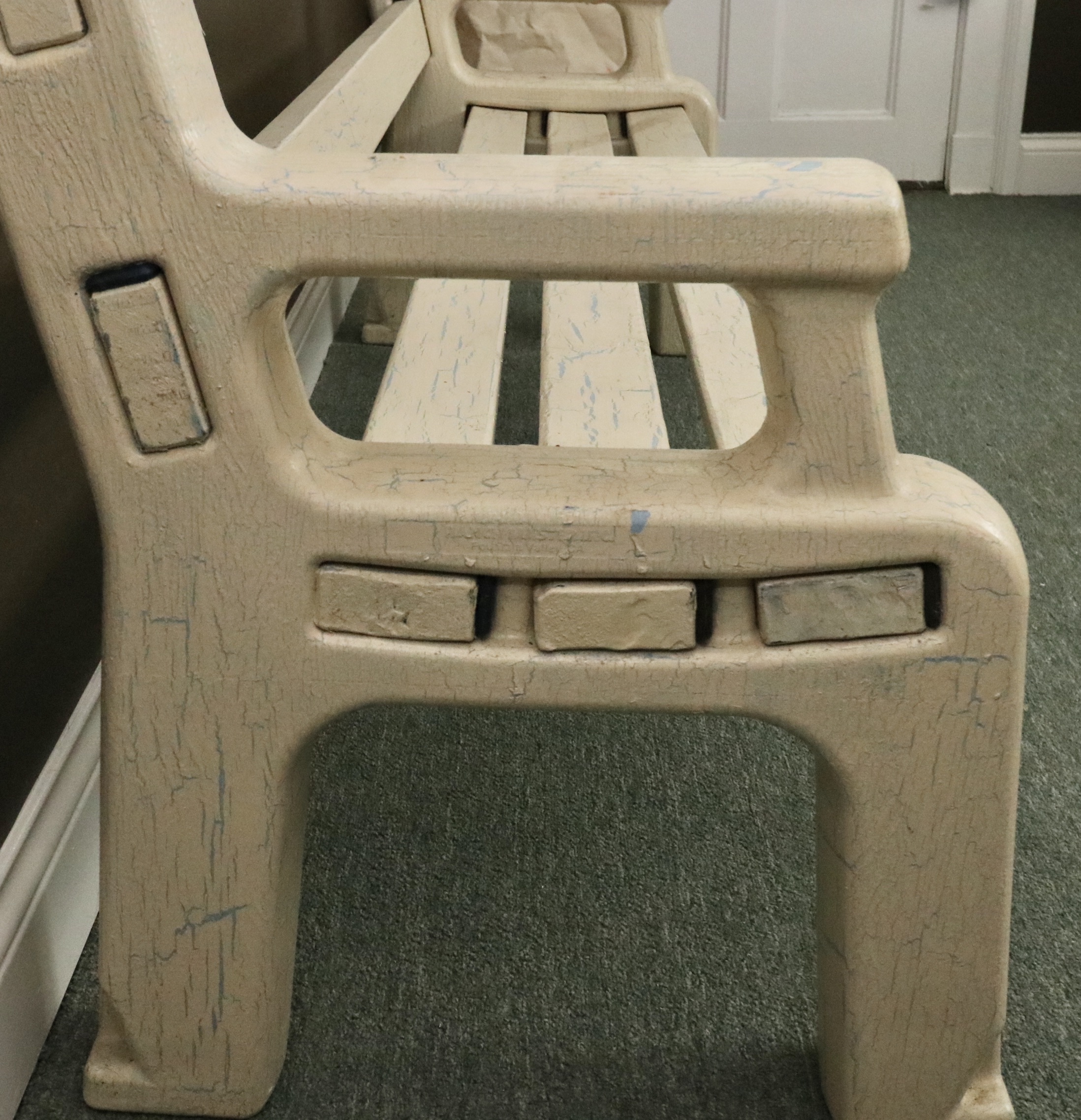 Faux-Painted Composite Bench