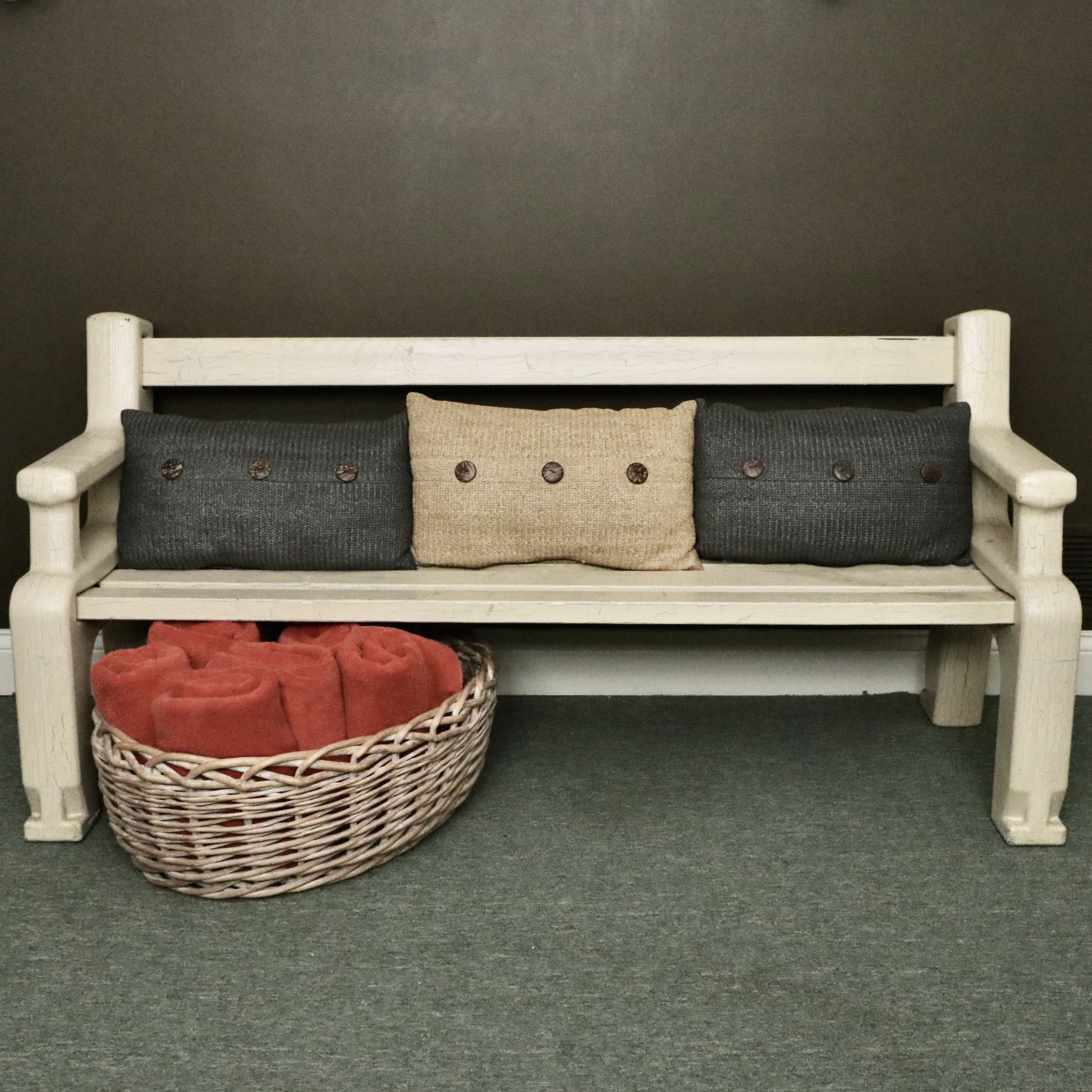 Faux-Painted Composite Bench